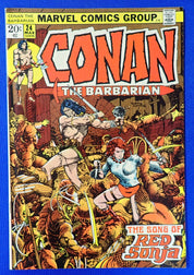 Conan the Barbarian #24 (1973) - VF+ (8.5) - 1st Cover Red Sonja