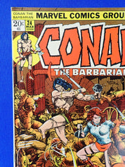 Conan the Barbarian #24 (1973) - VF+ (8.5) - 1st Cover Red Sonja