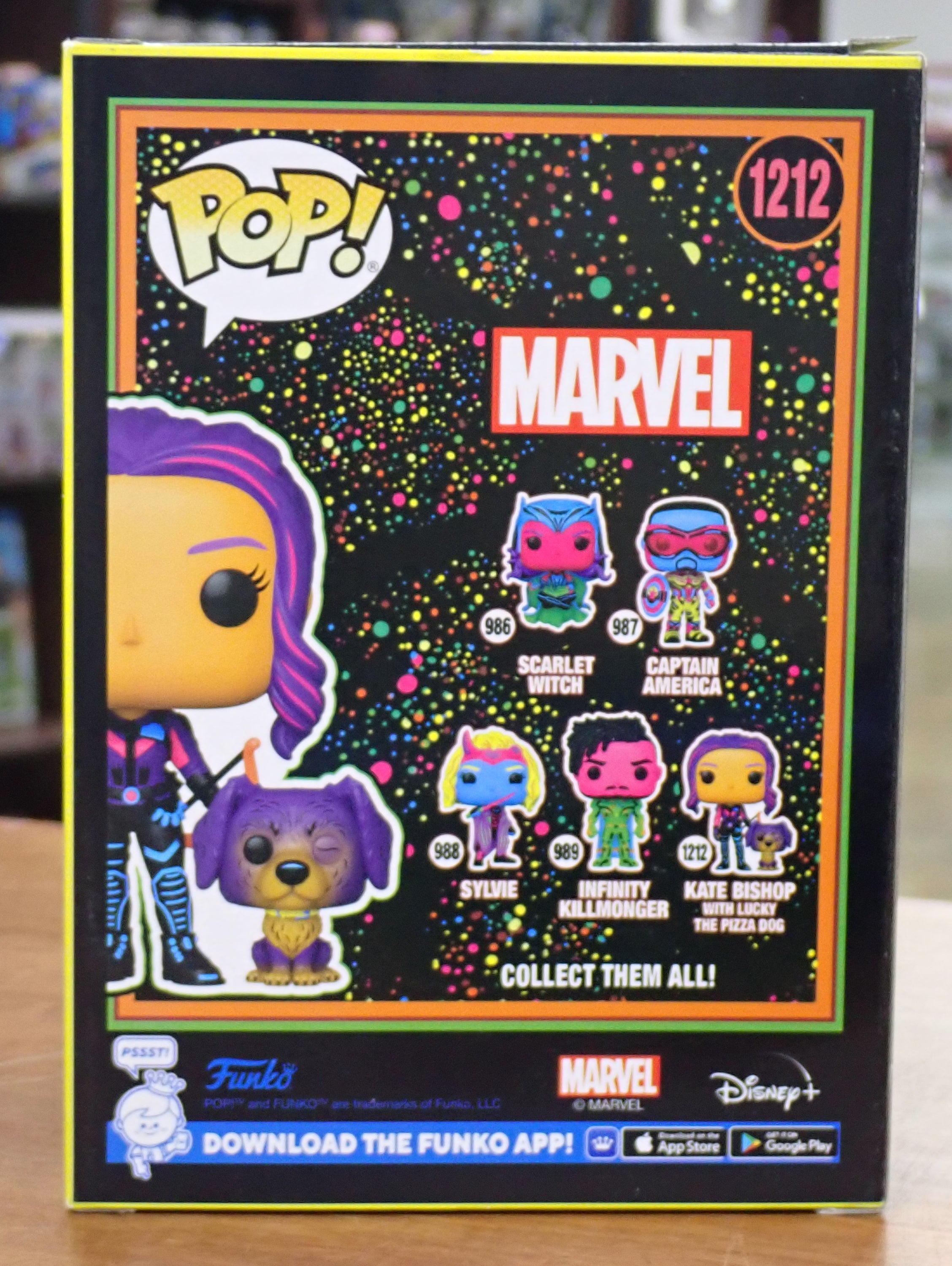 Kate Bishop with Lucky the Pizza Dog - POP! #1212