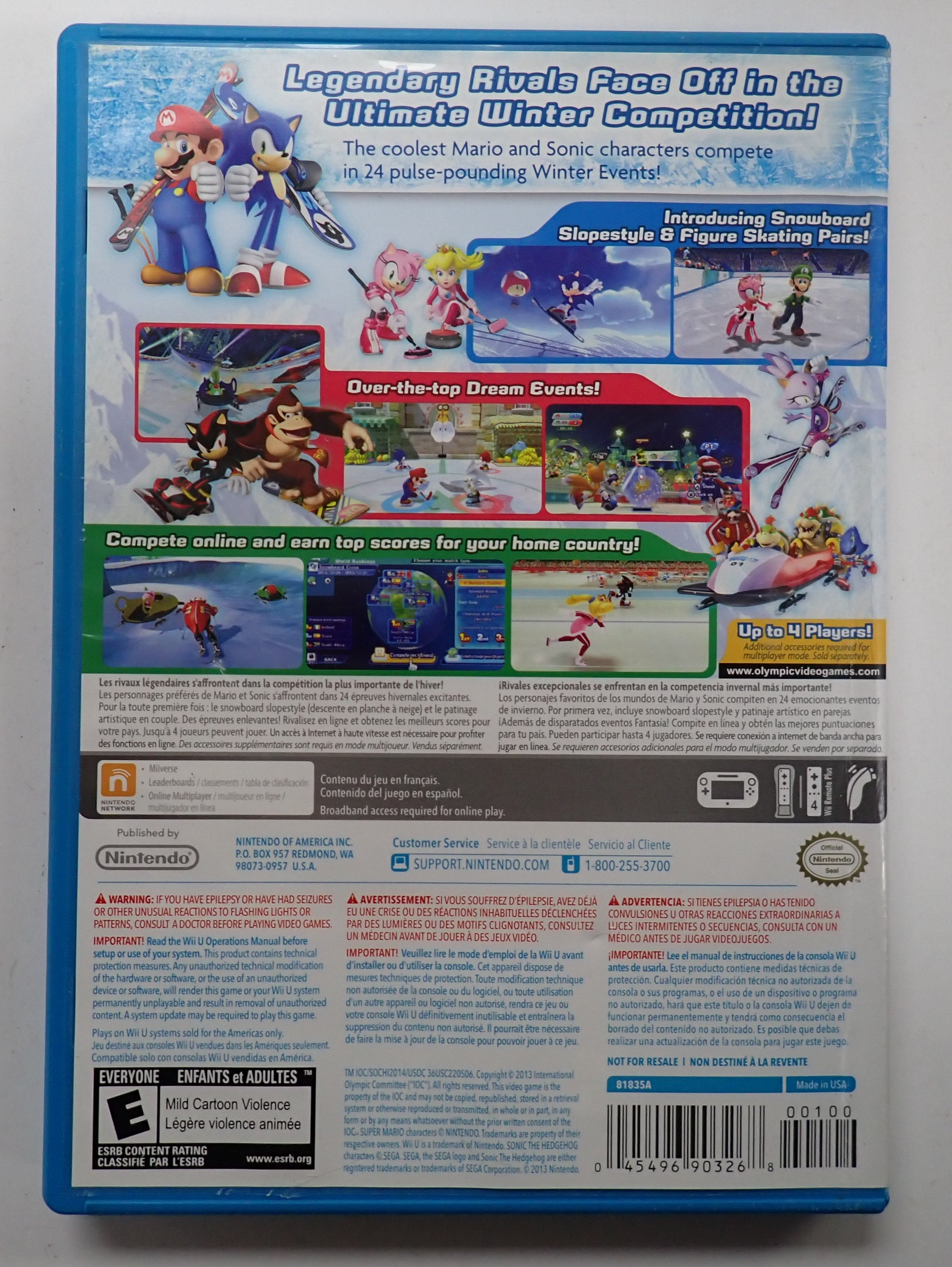 Mario & Sonic at the Sonchi 2014 Olympic Winter Games - Wii U