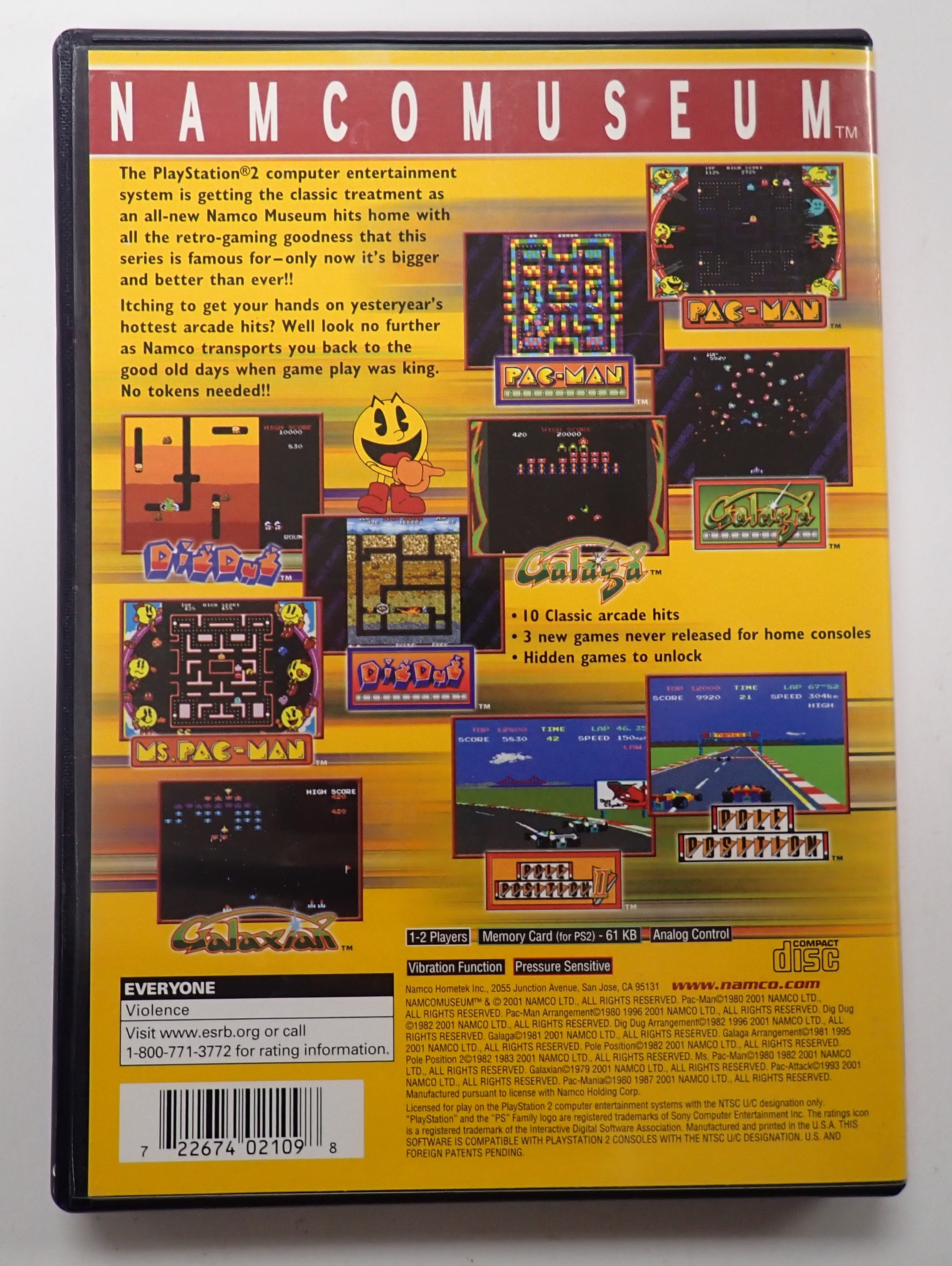 NAMCO Museum: Greatest Hits - PS2