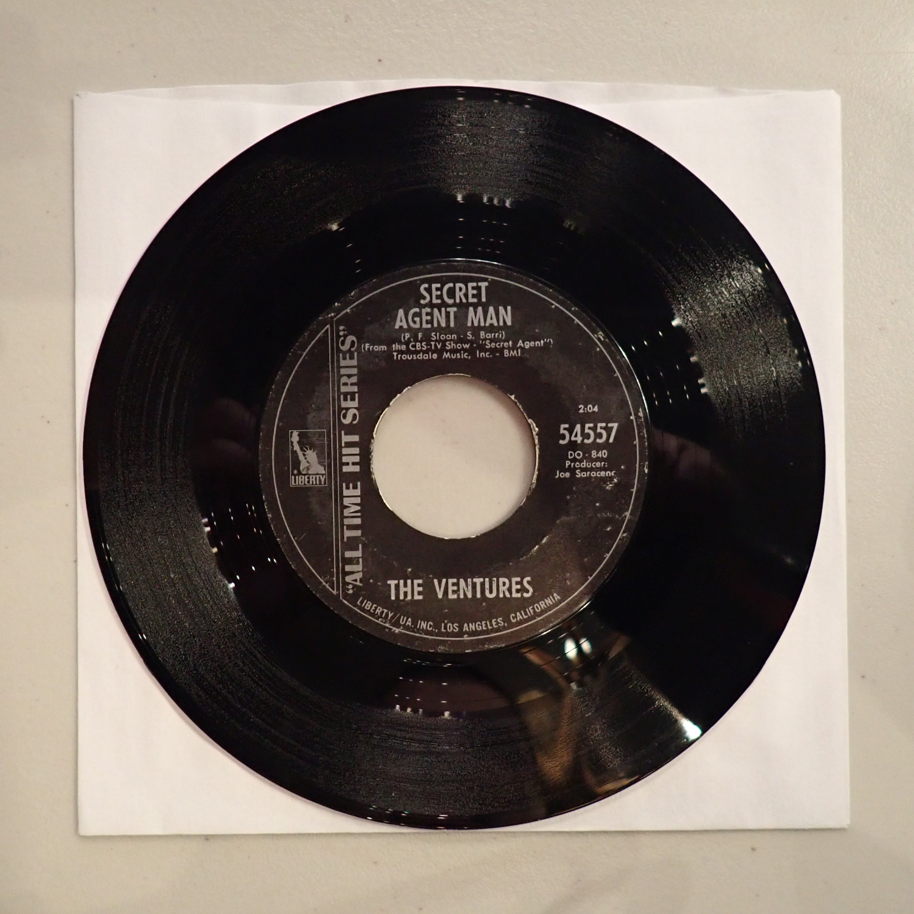 The Ventures - Secret Agent Man / Wipe Out