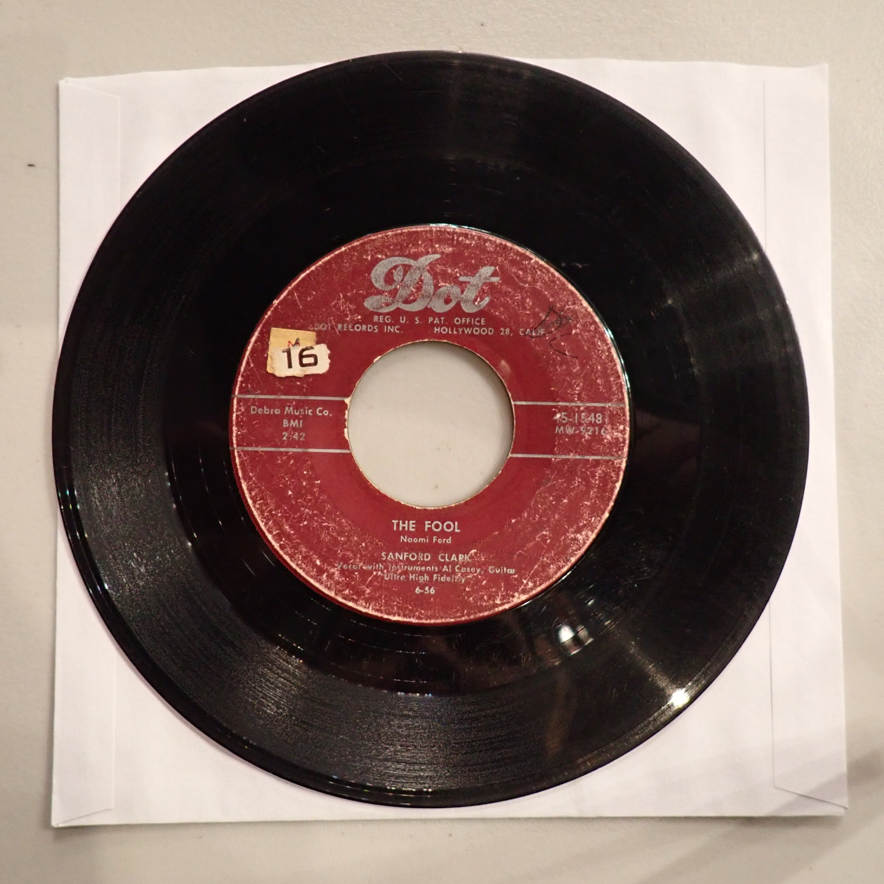 Sanford Clark - The Fool / Lonesome For A Letter