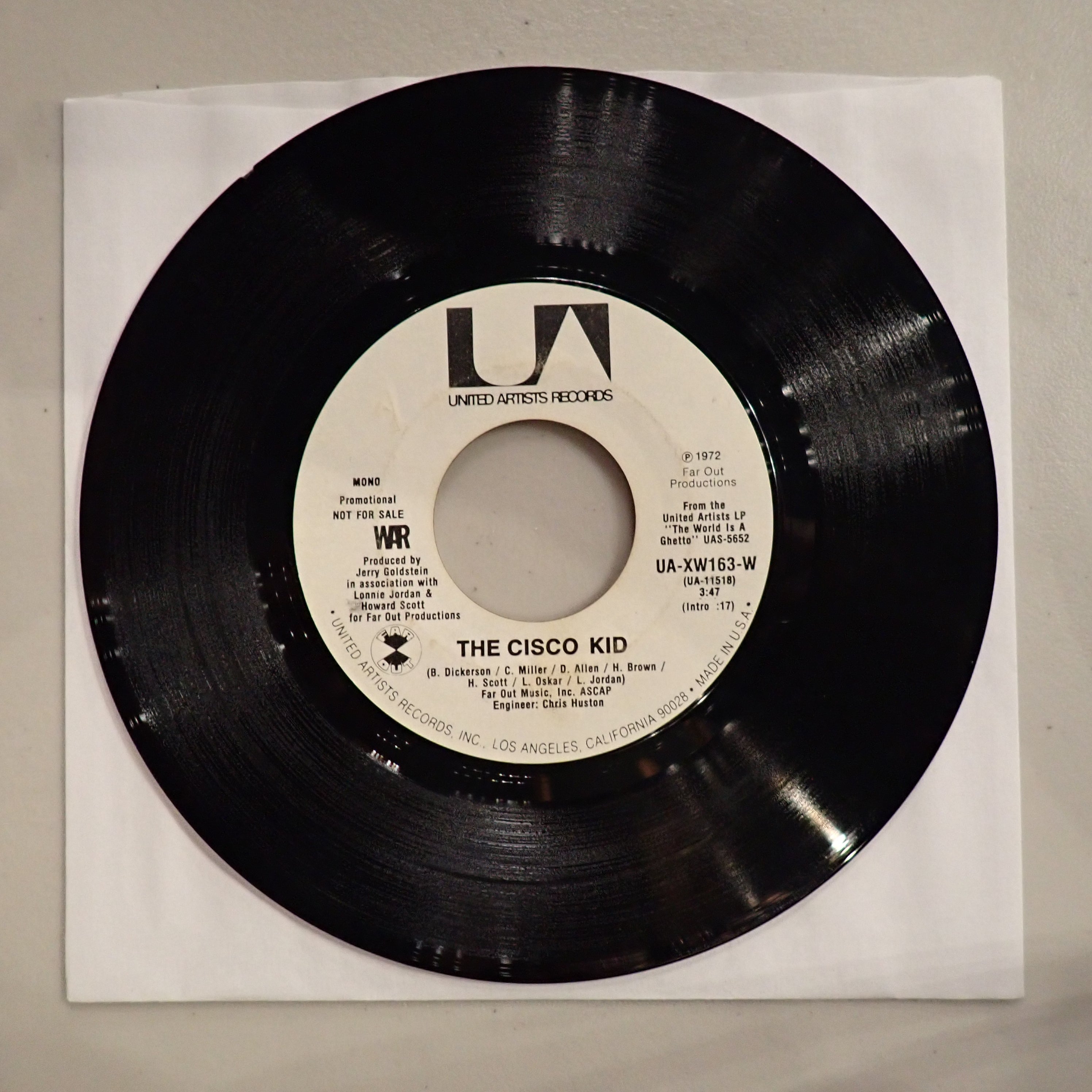 War - Cisco Kid (Promo Copy)