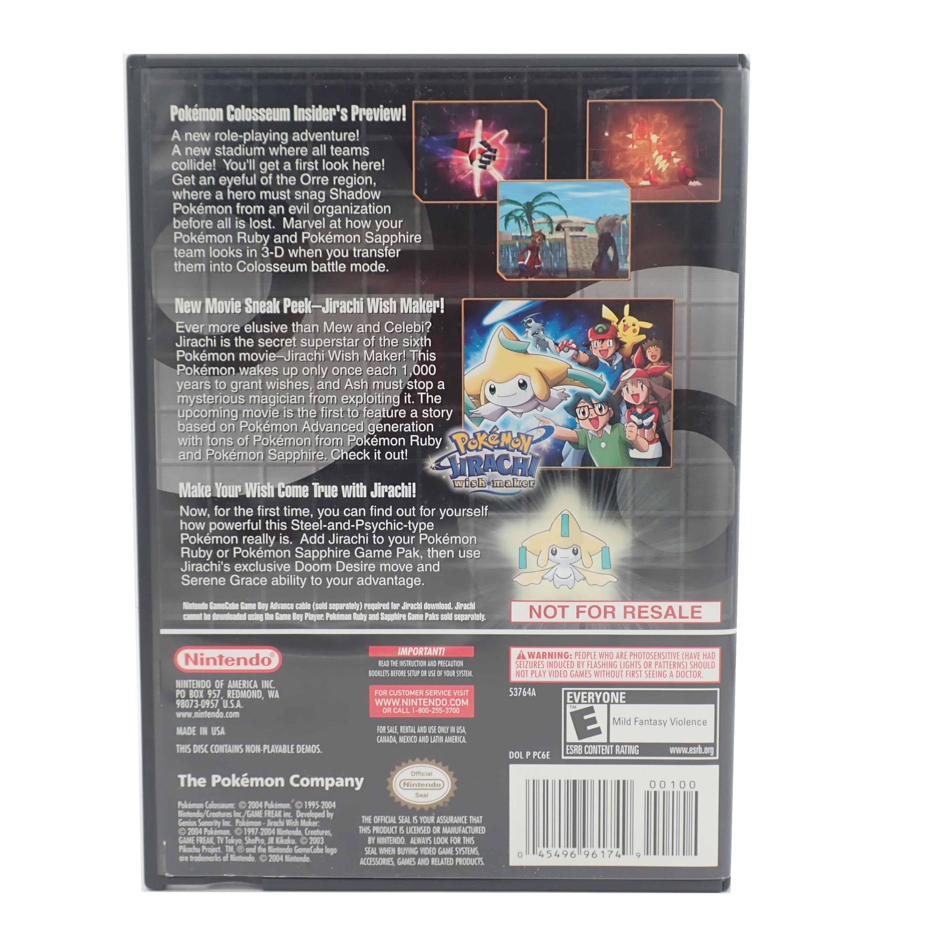 Pokémon Colosseum (Bonus Disc) - GameCube