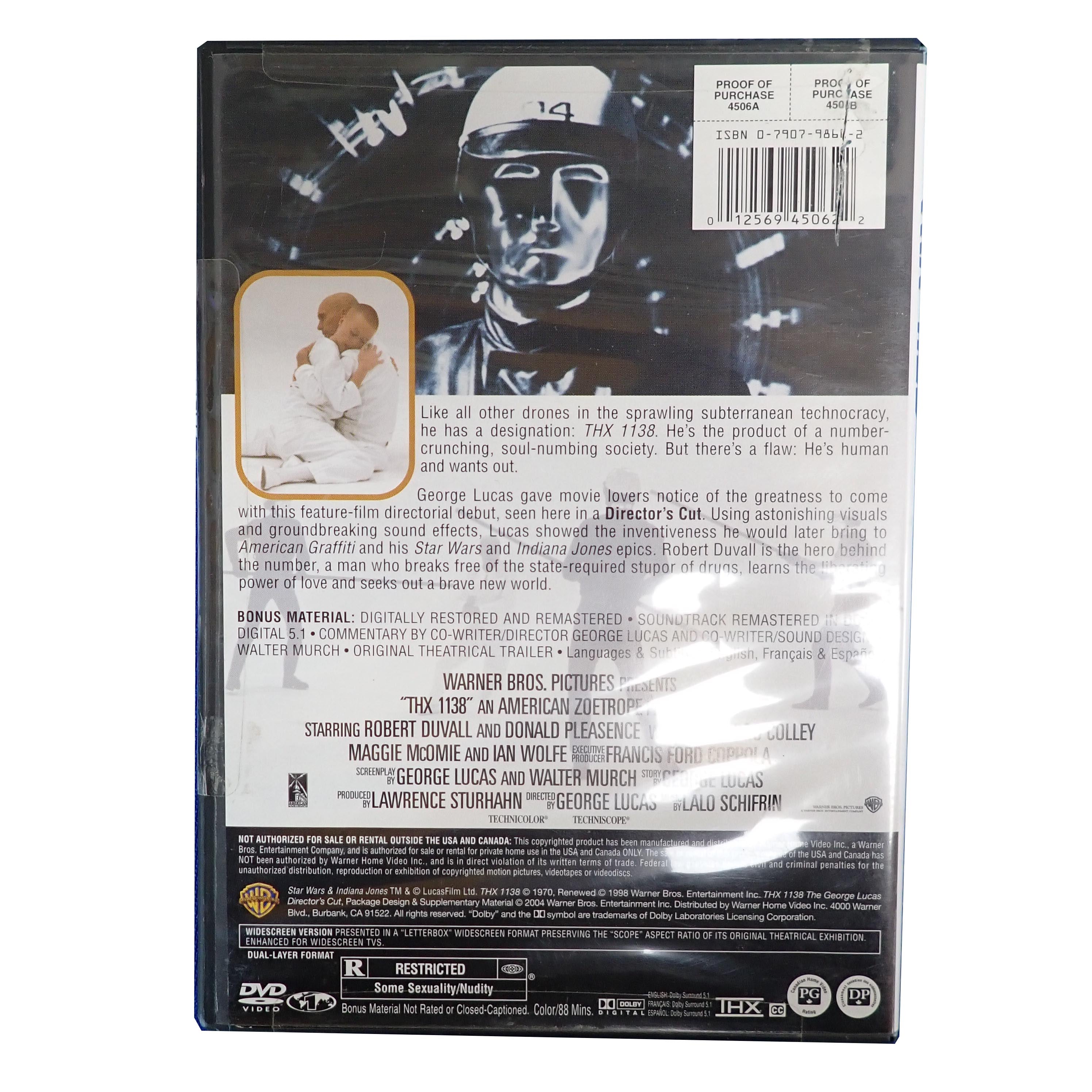 THX 1138: The George Lucas Director's Cut - [DVD] (Pre-Owned)