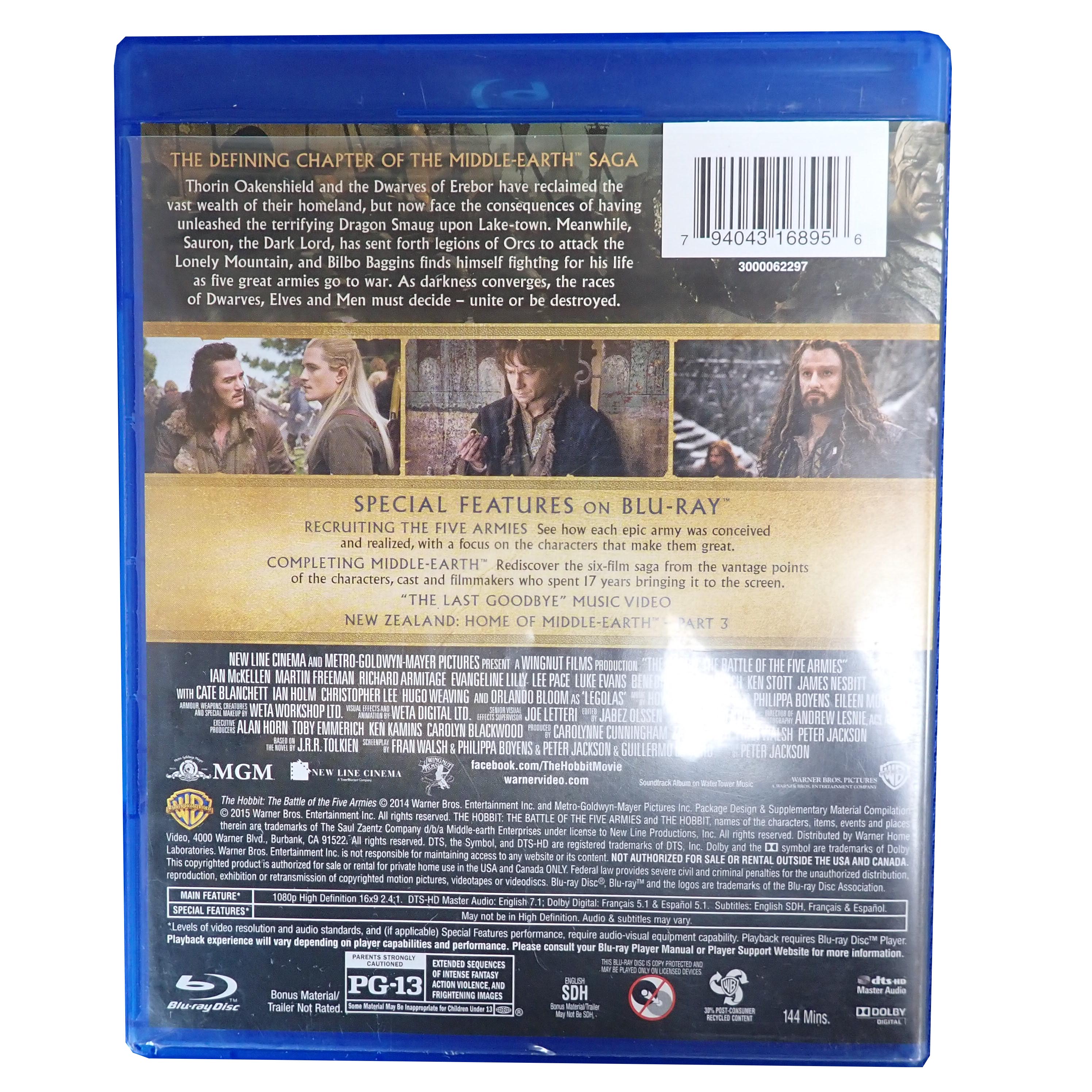 Hobbit: The Battle of the Five Armies - [Blu-Ray] (Pre-Owned)