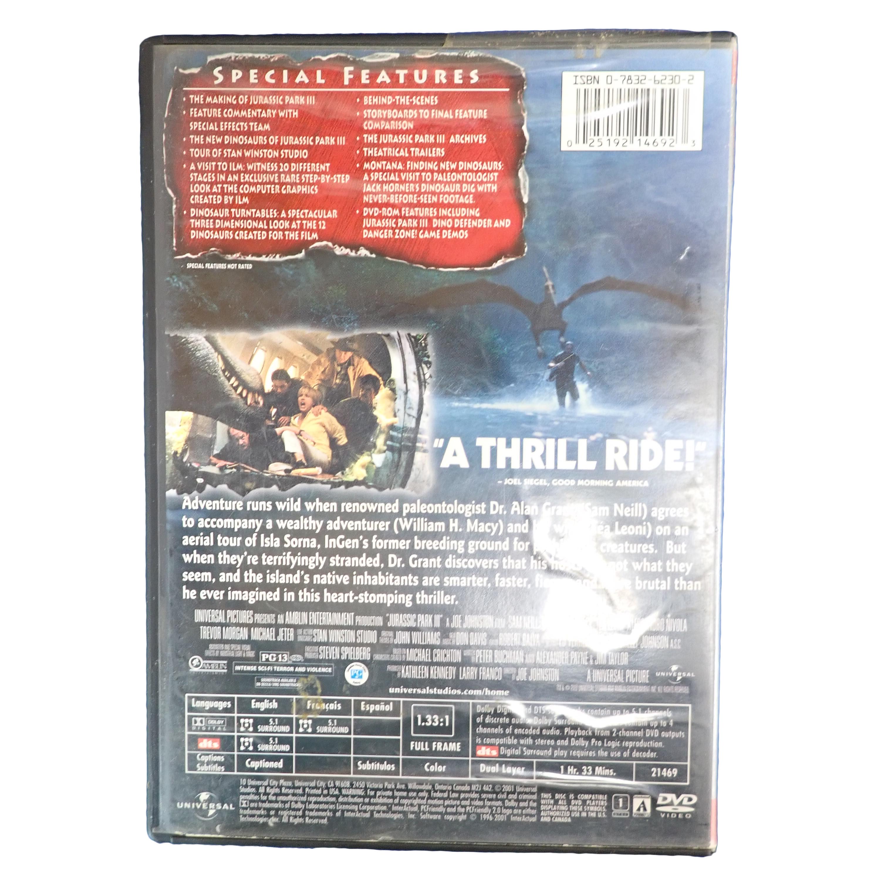 Jurassic Park III (Collector's Edition) - [DVD] (Pre-Owned)