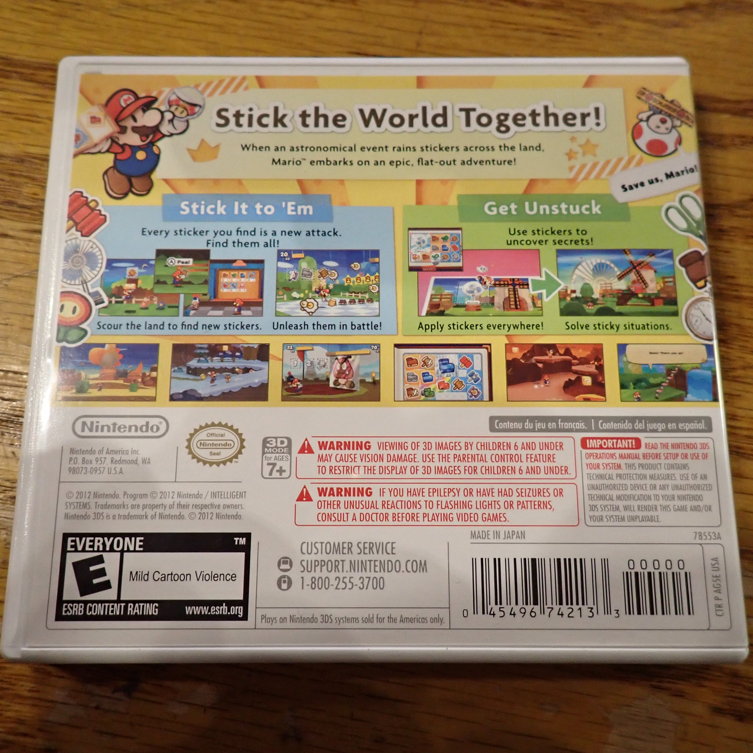 Paper Mario: Sticker Star - 3DS