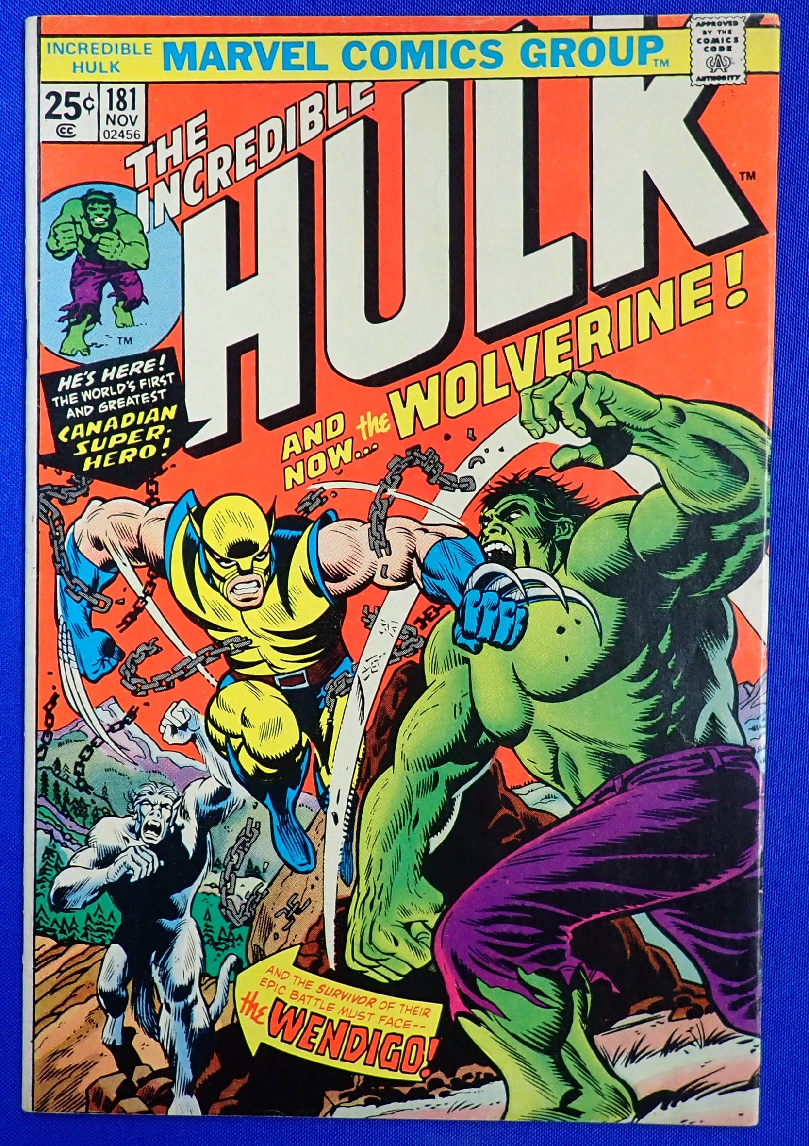 Incredible Hulk #181 (1974) - FN/VF (7.0)+ - 1st Wolverine