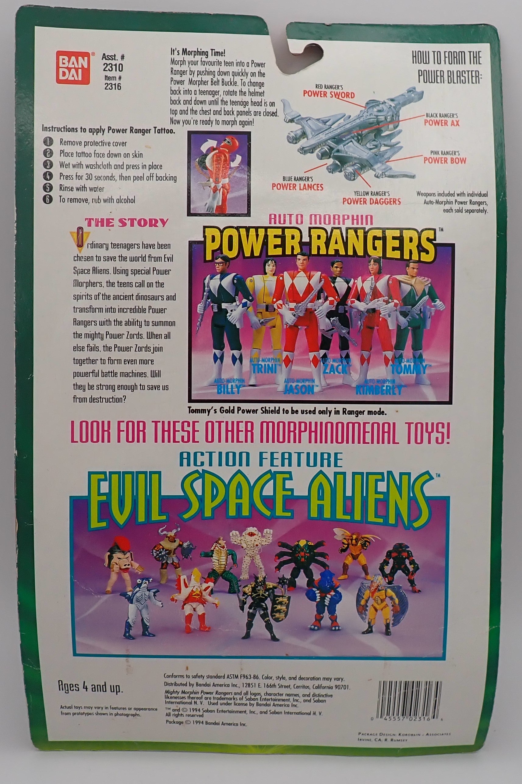 Auto-Morphin Power Rangers: Tommy