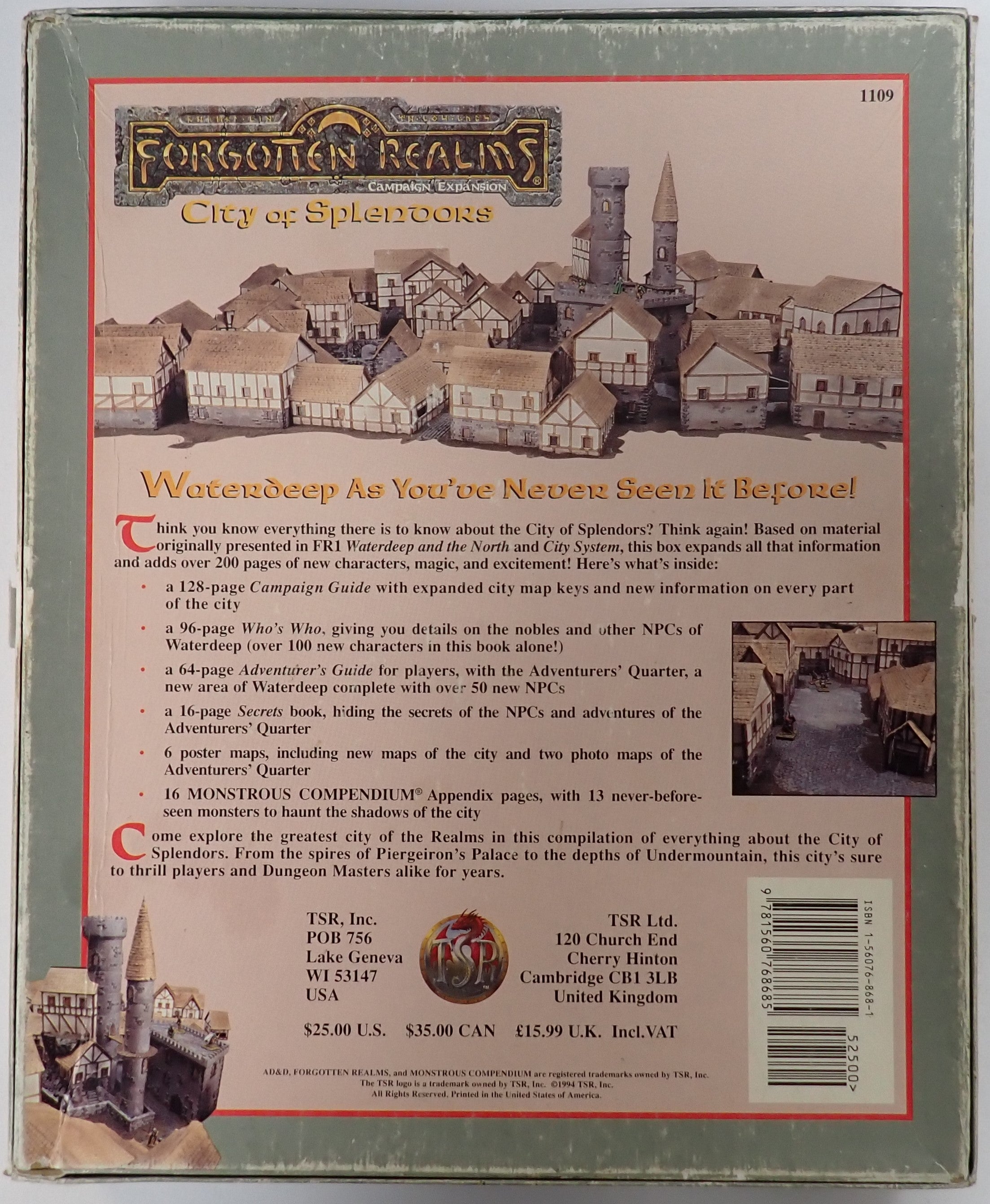 D&D 2e - Forgotten Realms: City of Splendors (INCOMPLETE)