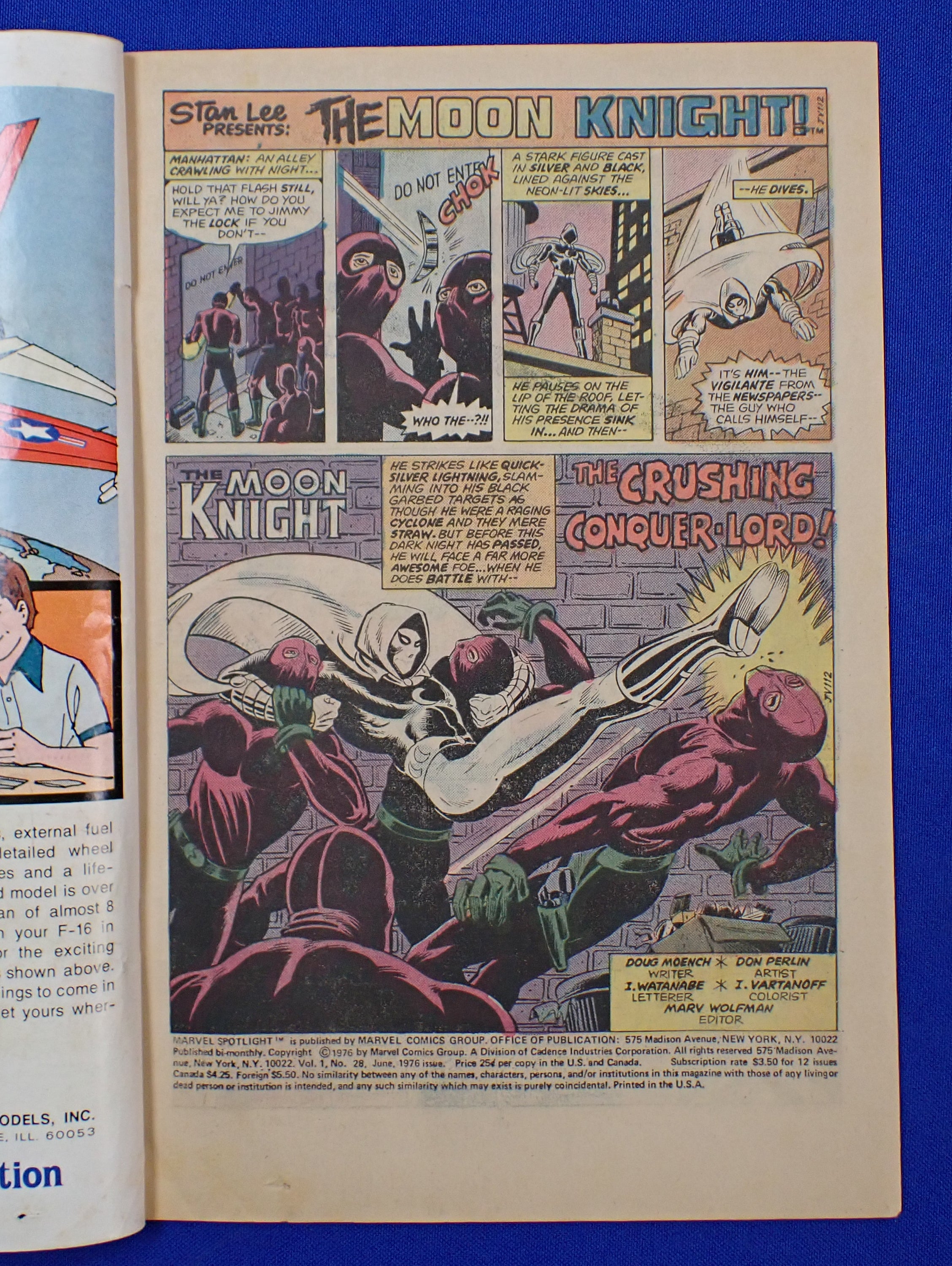 Marvel Spotlight #28 (1976) - VG (4.0) - 1st Solo Moon Knight