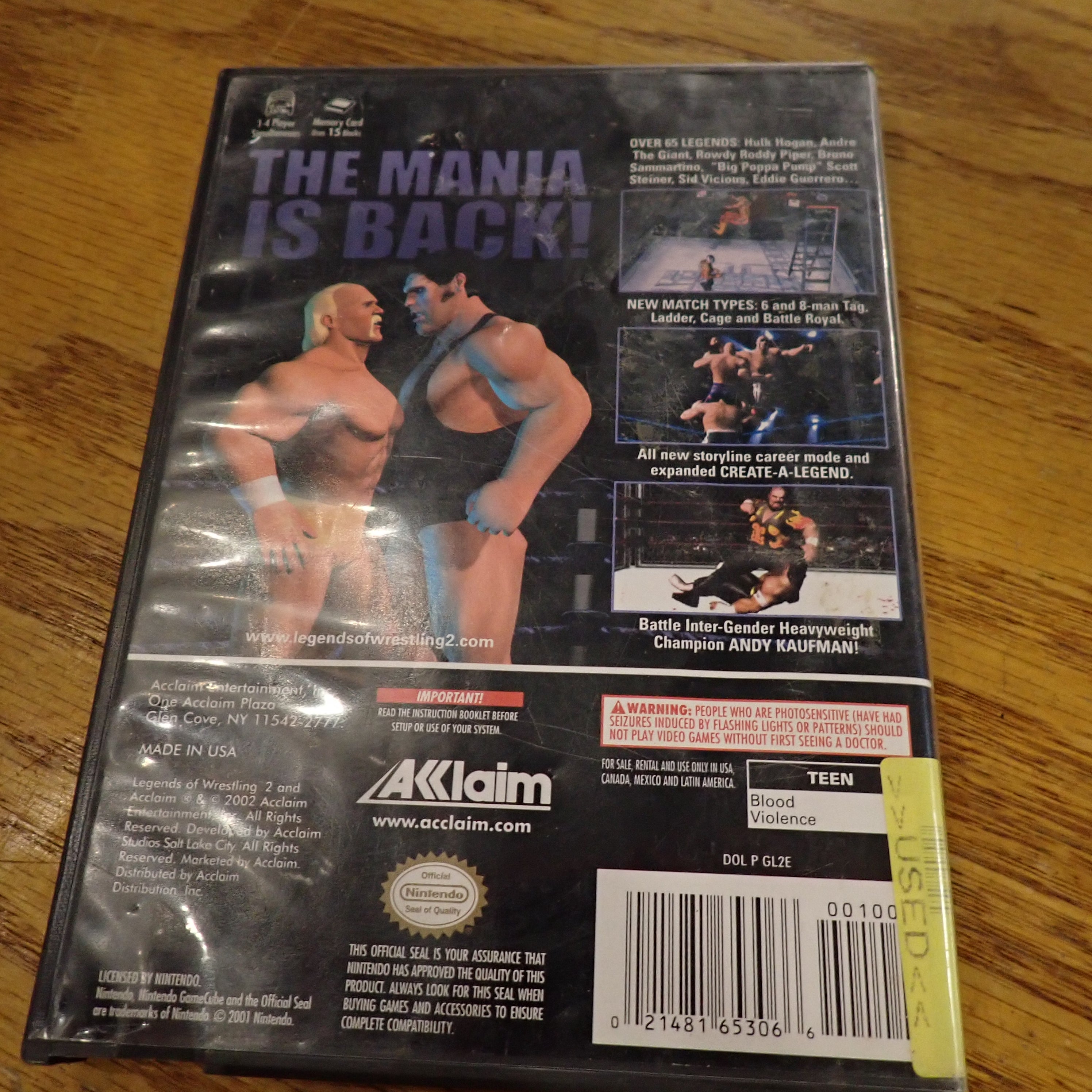 Legends of Wrestling II - Gamecube