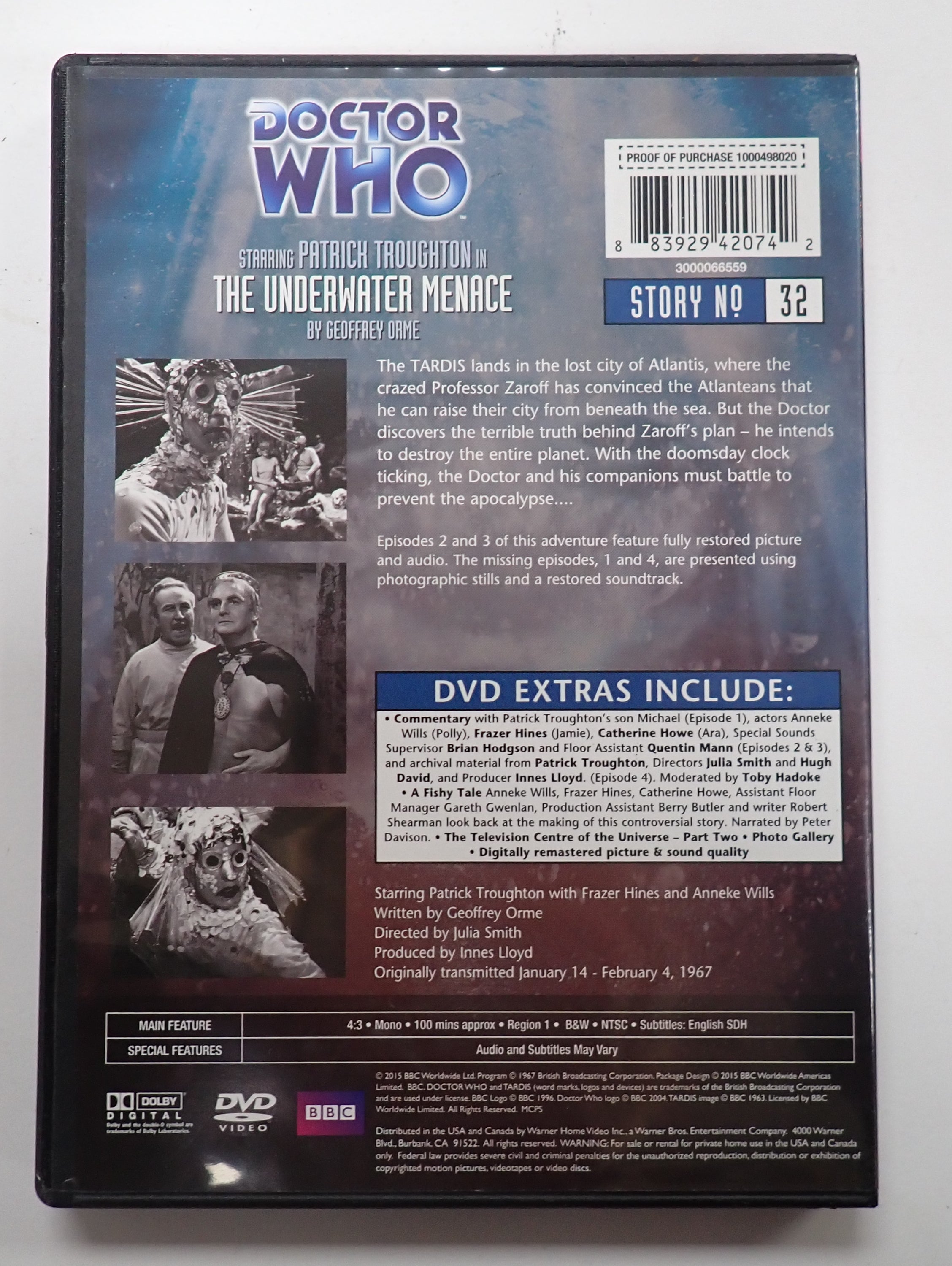 Doctor Who: The Underwater Menace - DVD