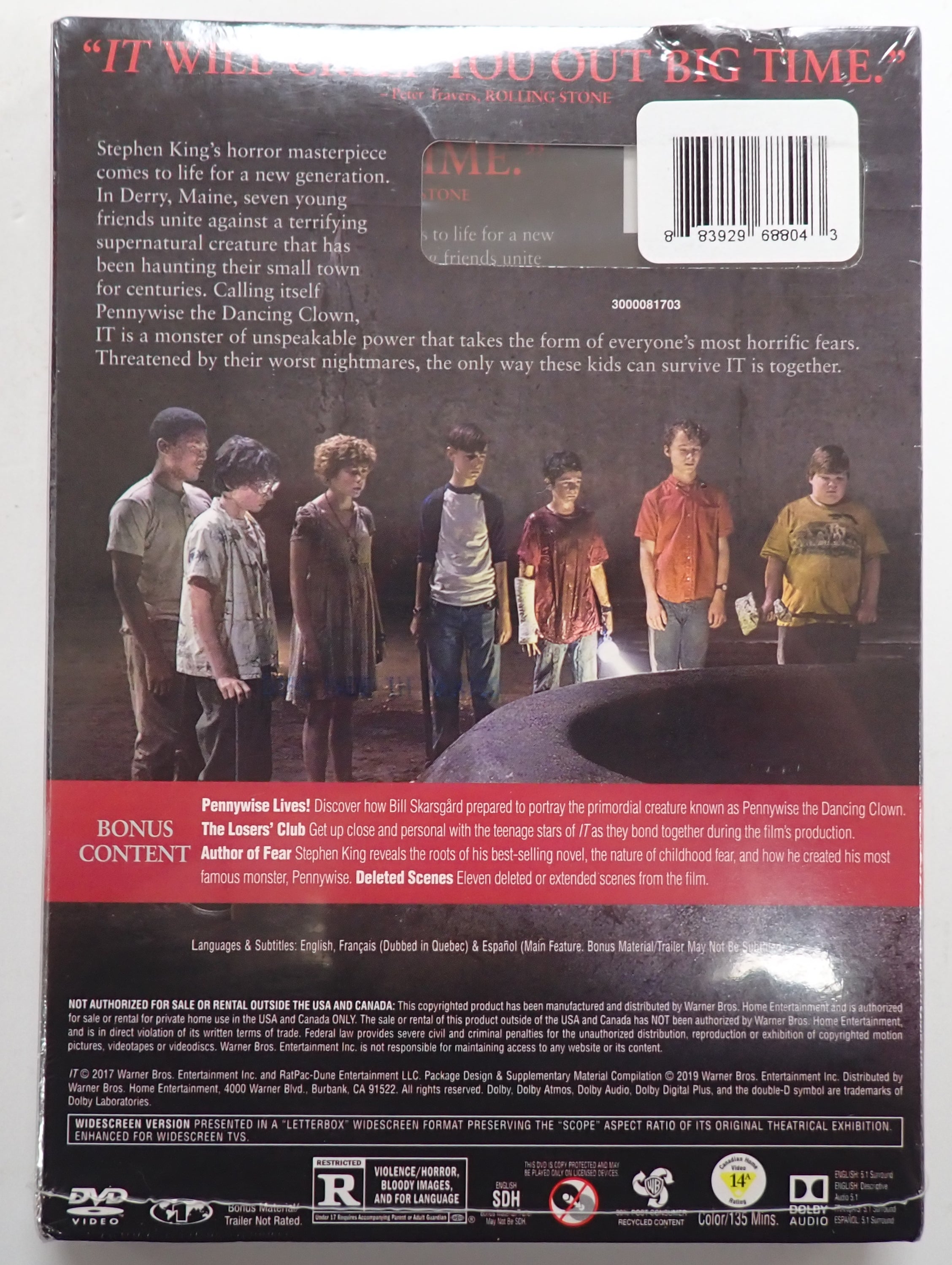 It - DVD (Factory Sealed)