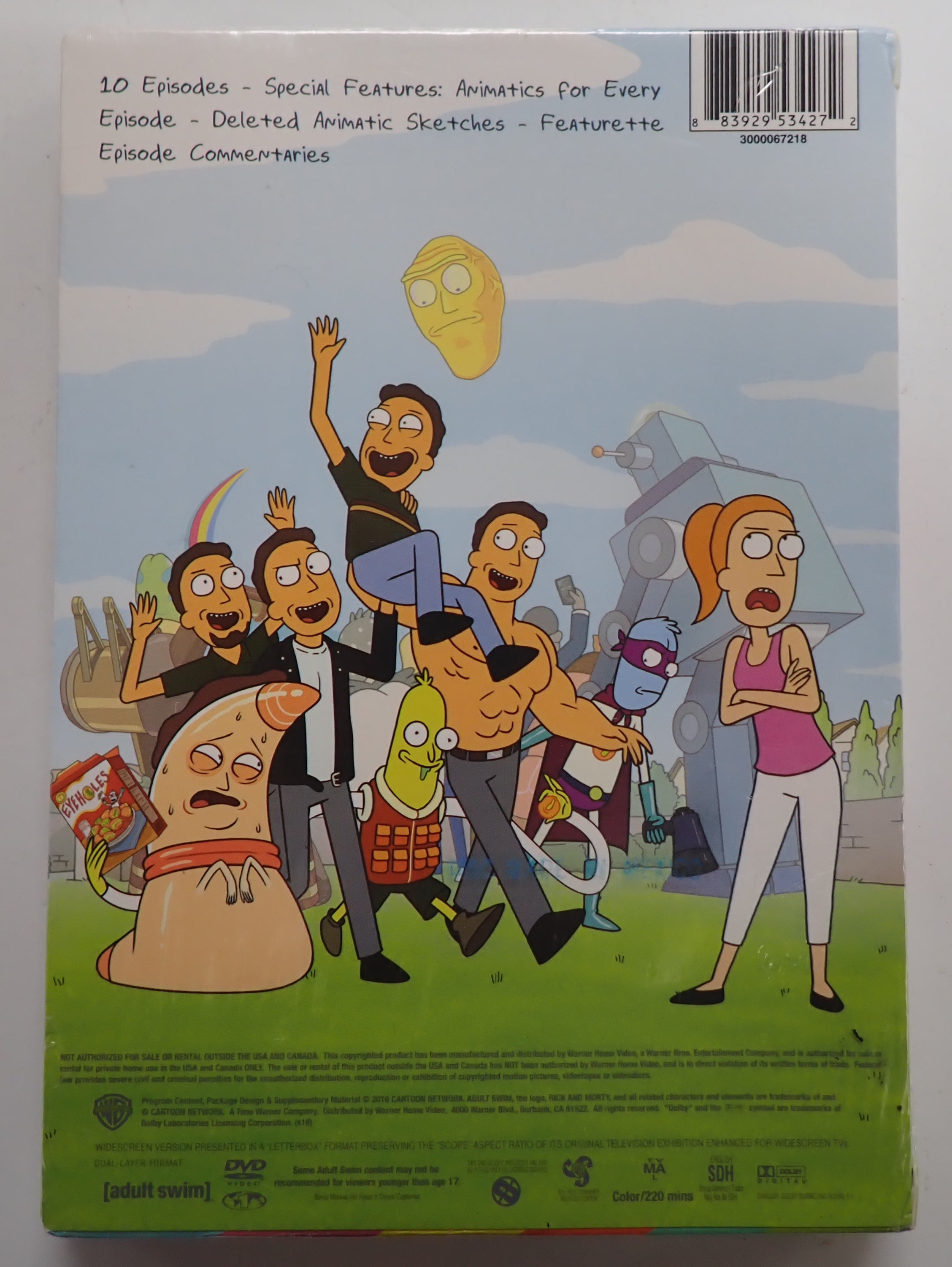 Rick and Morty Season Two - DVD (Factory Sealed)