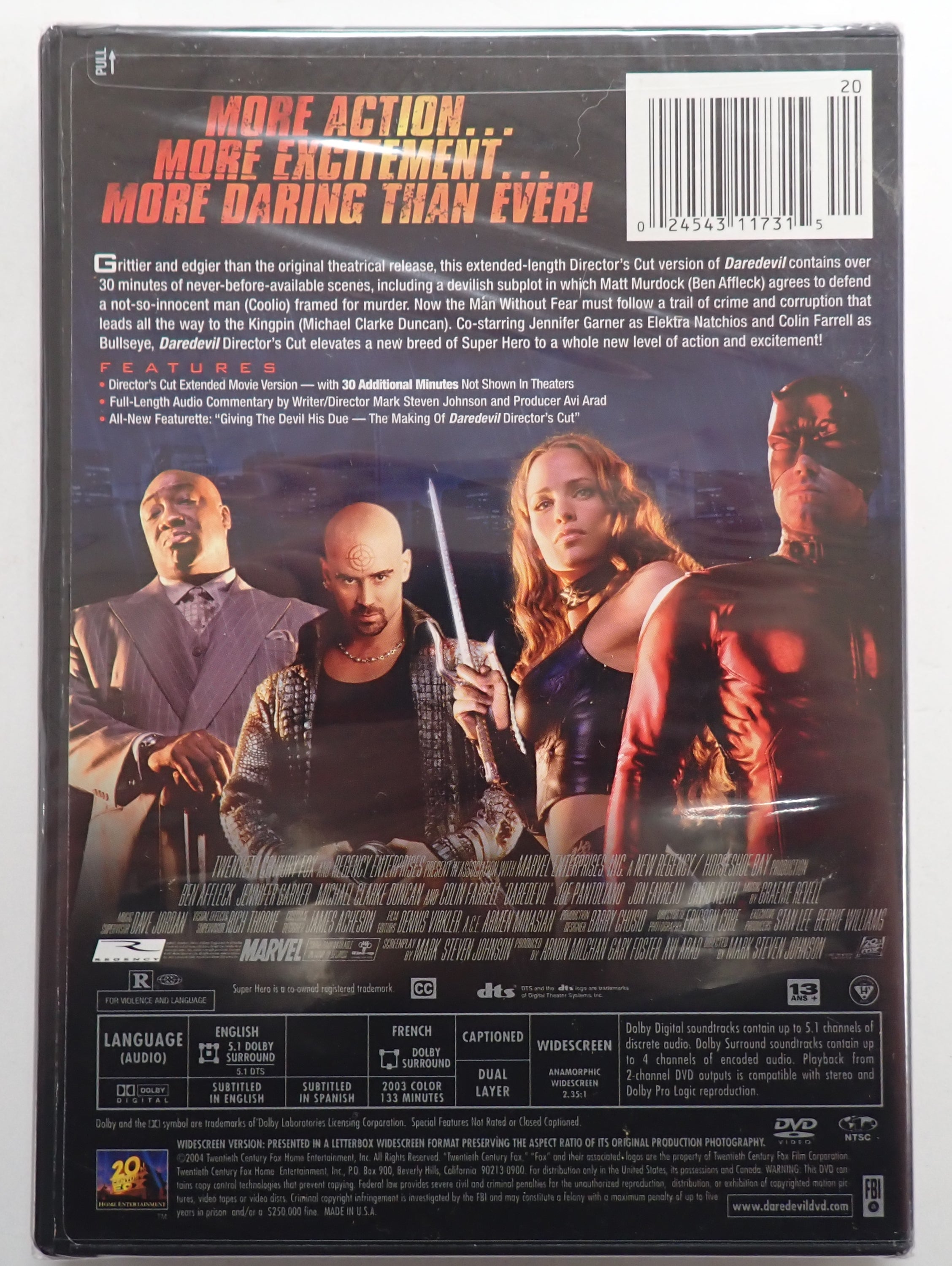 Daredevil - DVD (Factory Sealed)