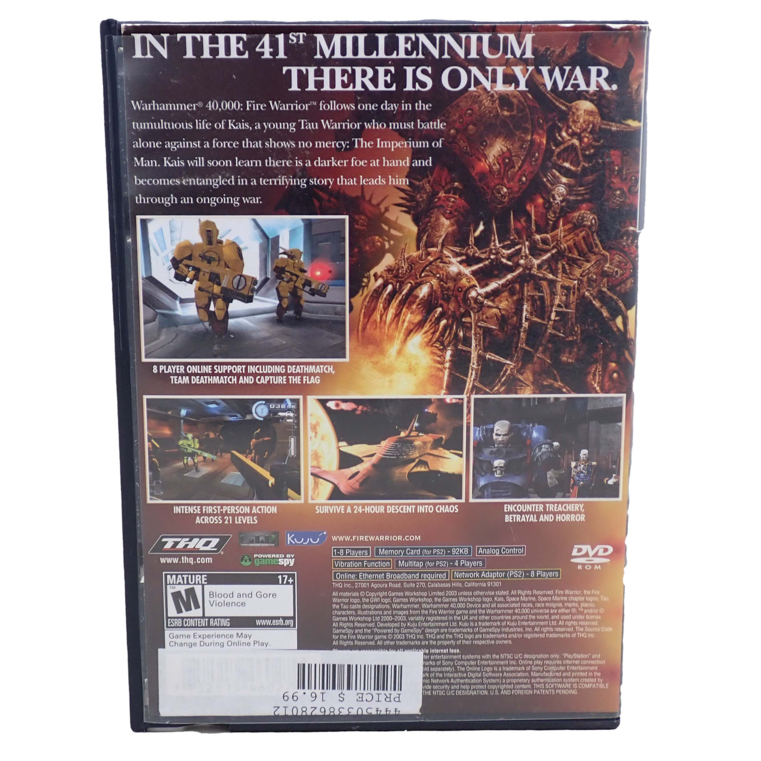 Warhammer 40K Fire Warrior - PS2