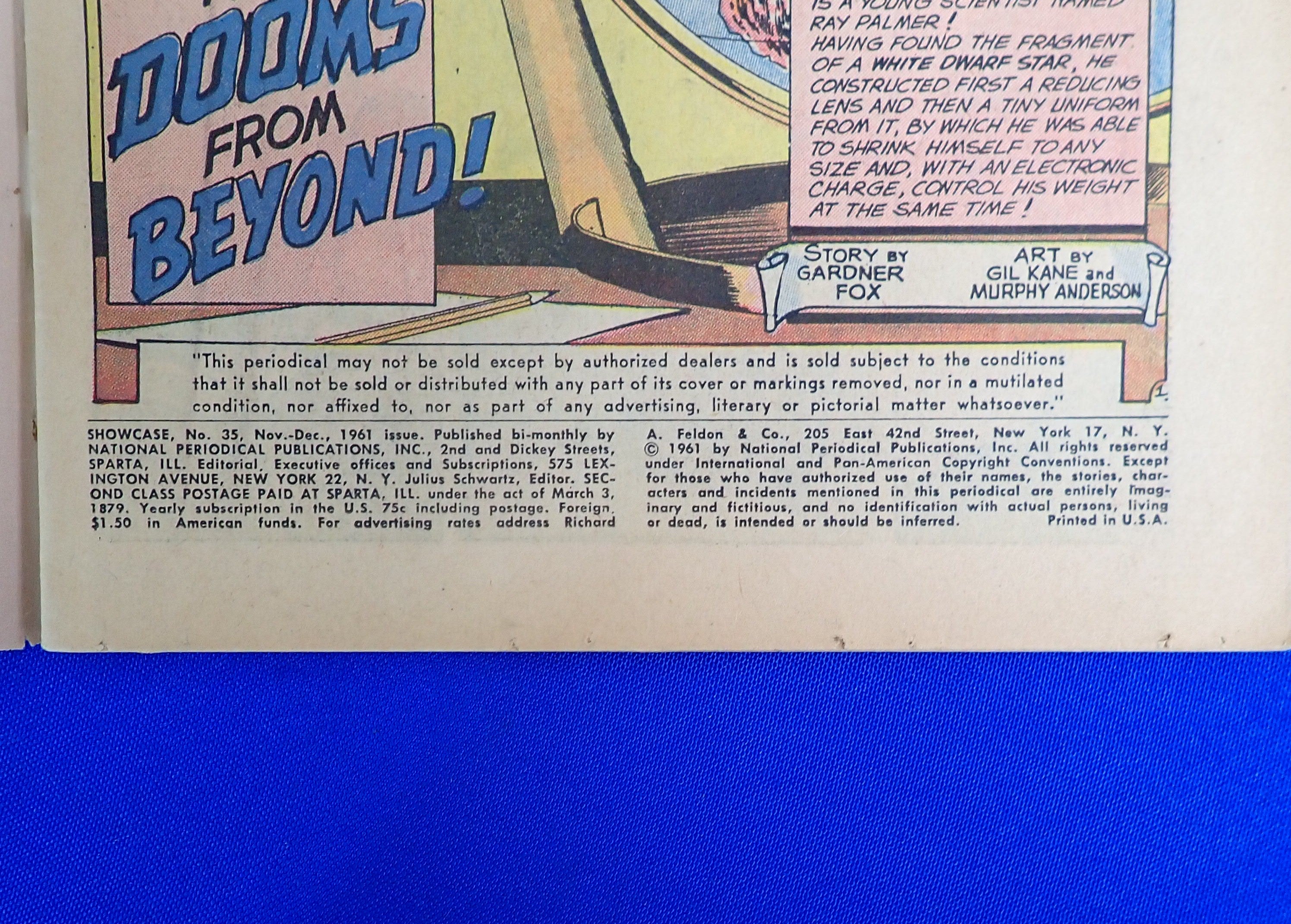 Showcase #35 (1961) - G (2.5) - 2nd App. of the Atom