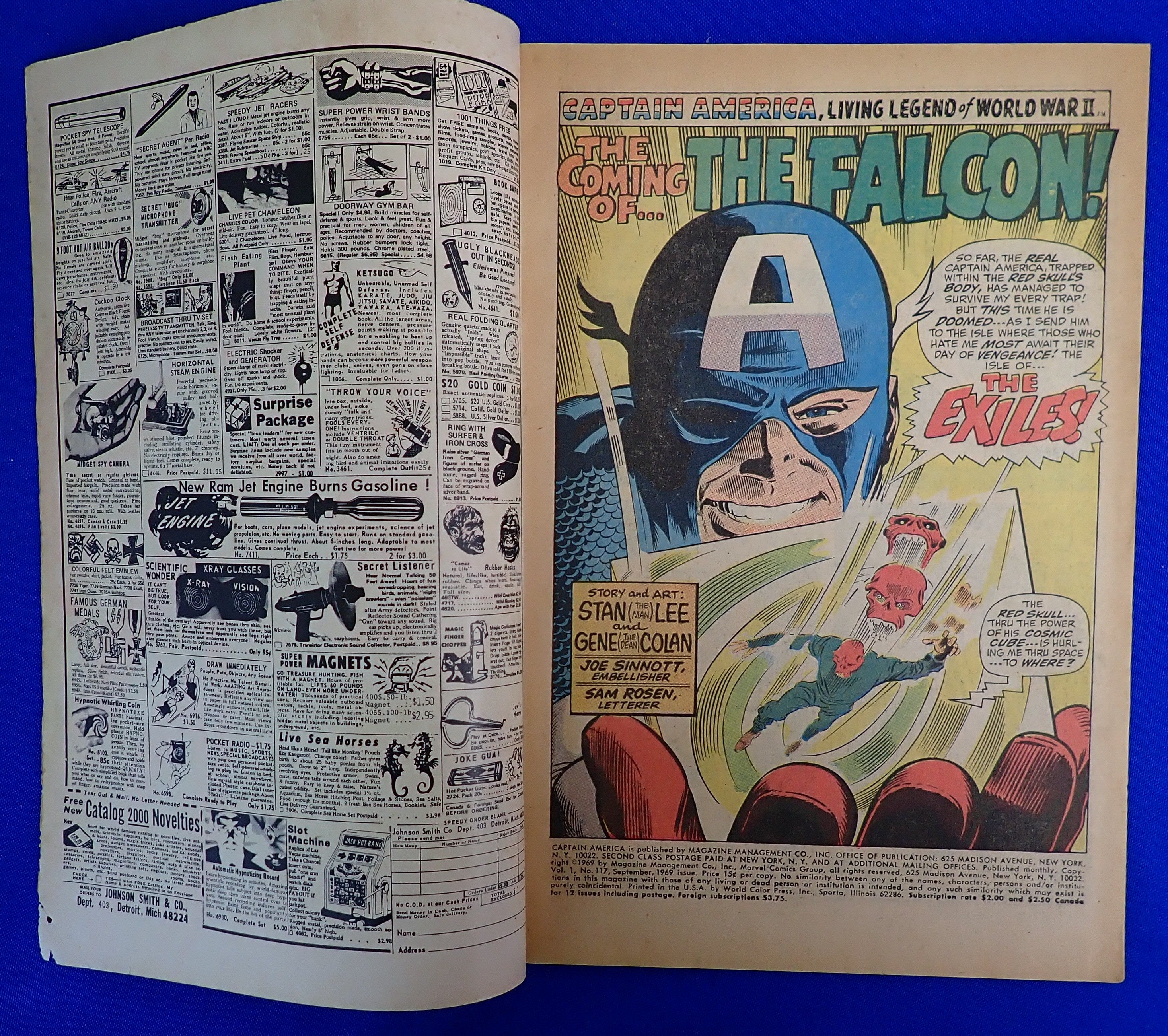Captain America #117 (1969) - G/VG (3.0) - 1st App. of the Falcon