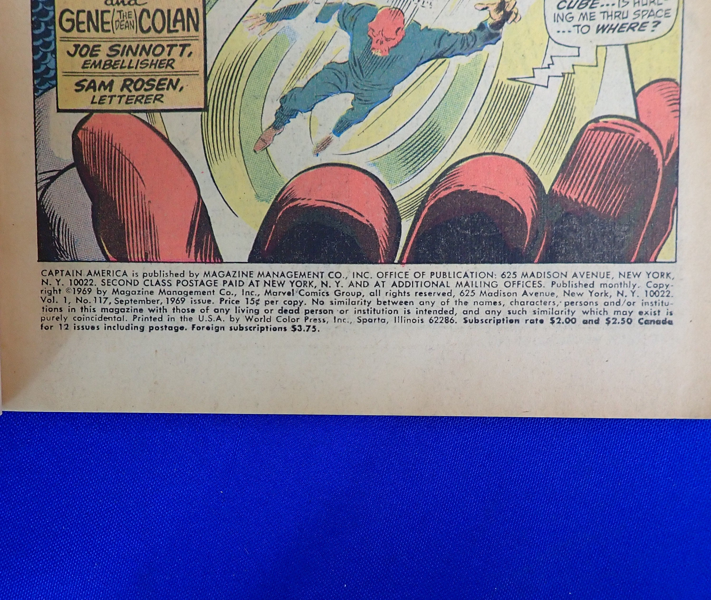 Captain America #117 (1969) - G/VG (3.0) - 1st App. of the Falcon