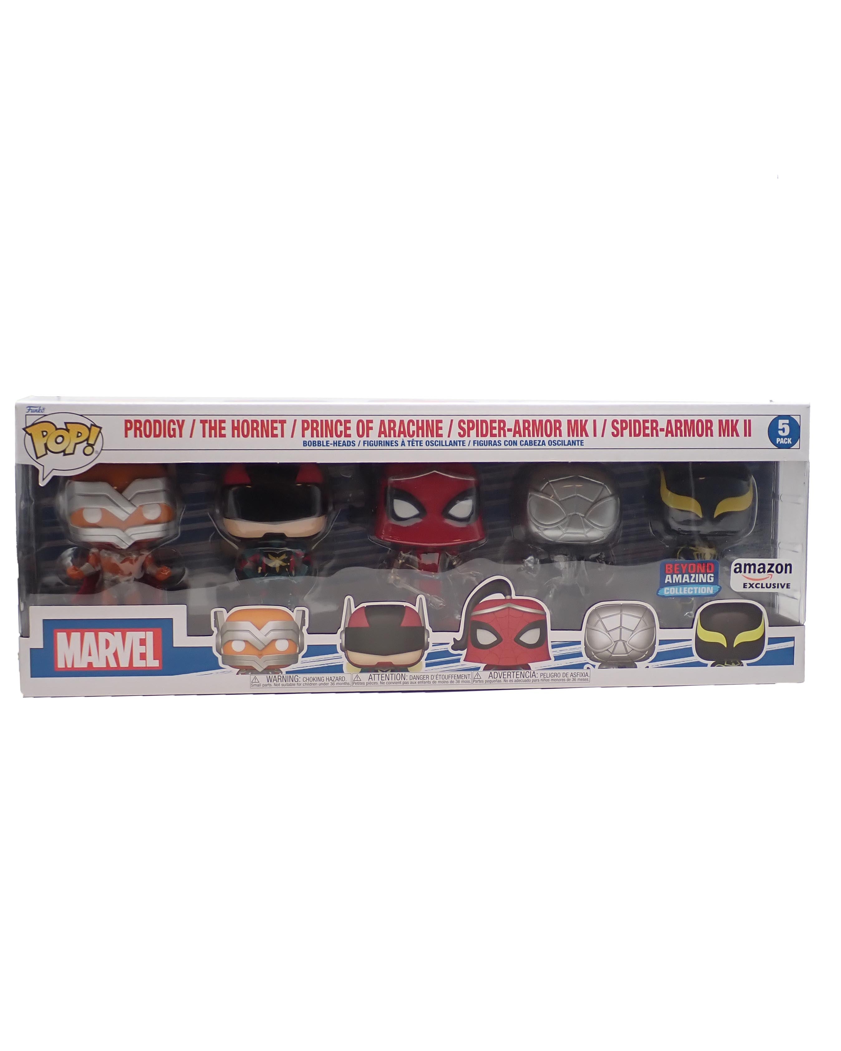Prodigy / The Hornet / Prince of Arachne / Spider-Armor Mk I / Spider-Armor Mk II - POP! 5 Pack