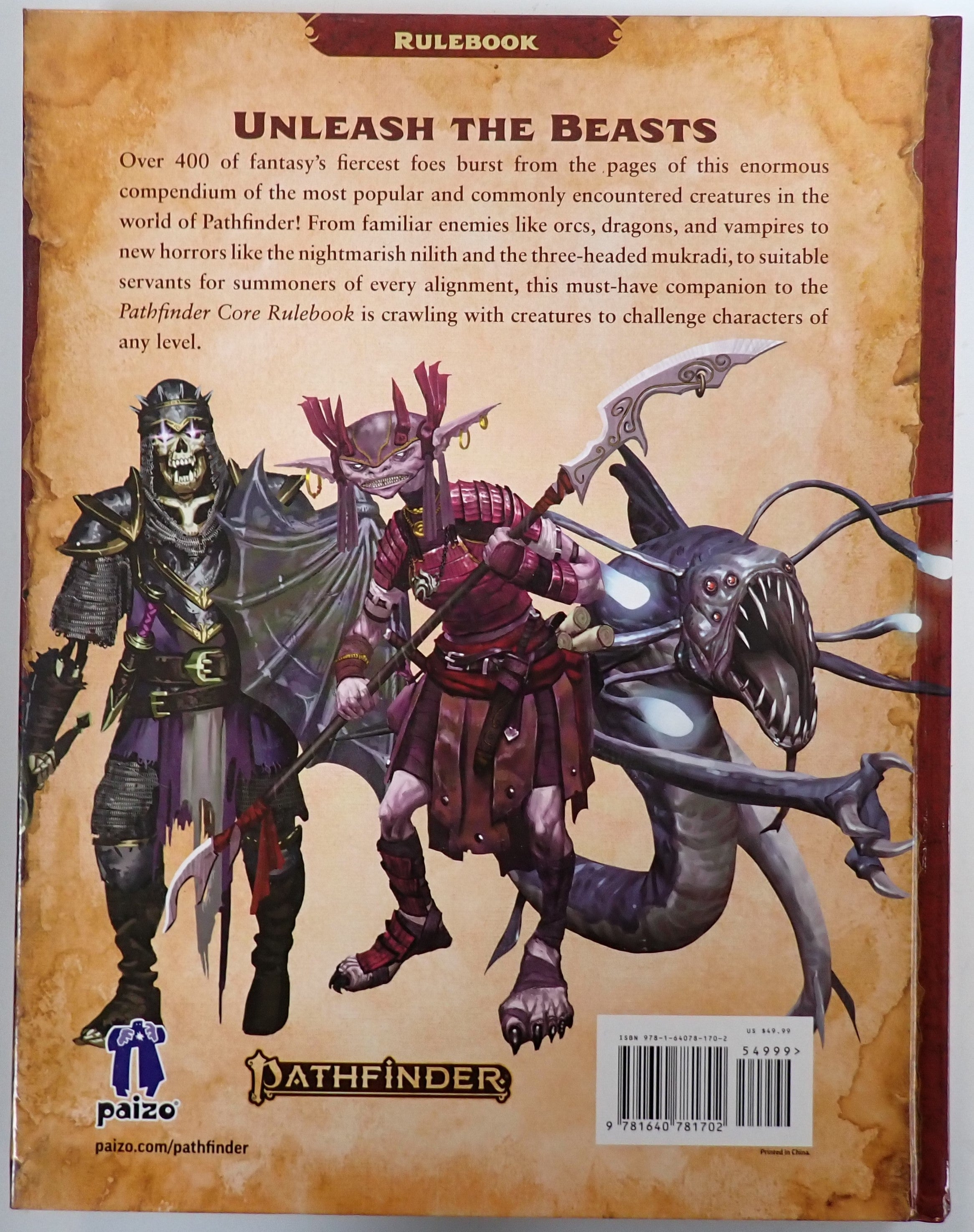Pathfinder Bestiary - 2e [USED]