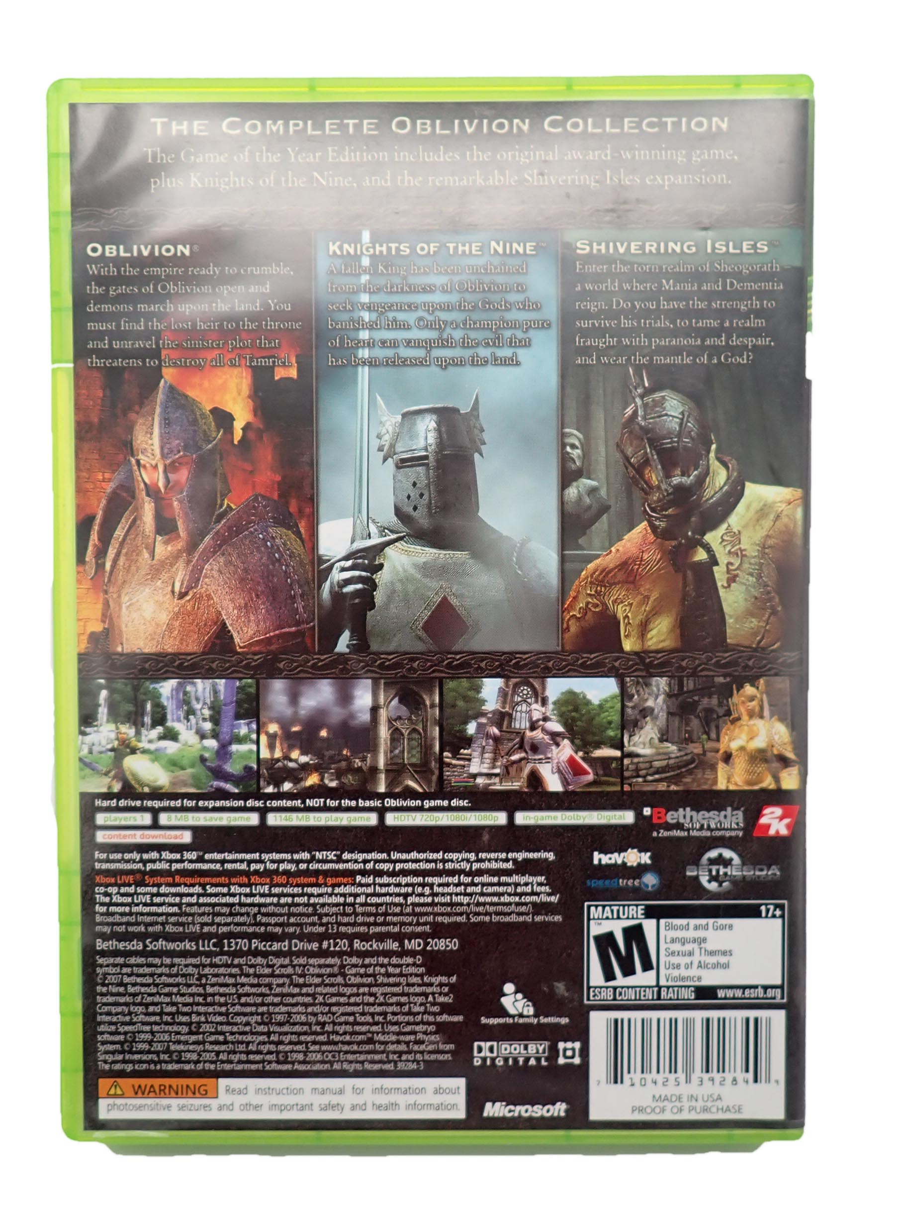Elder Scrolls IV: Oblivion - GOTY Edition - Xbox 360