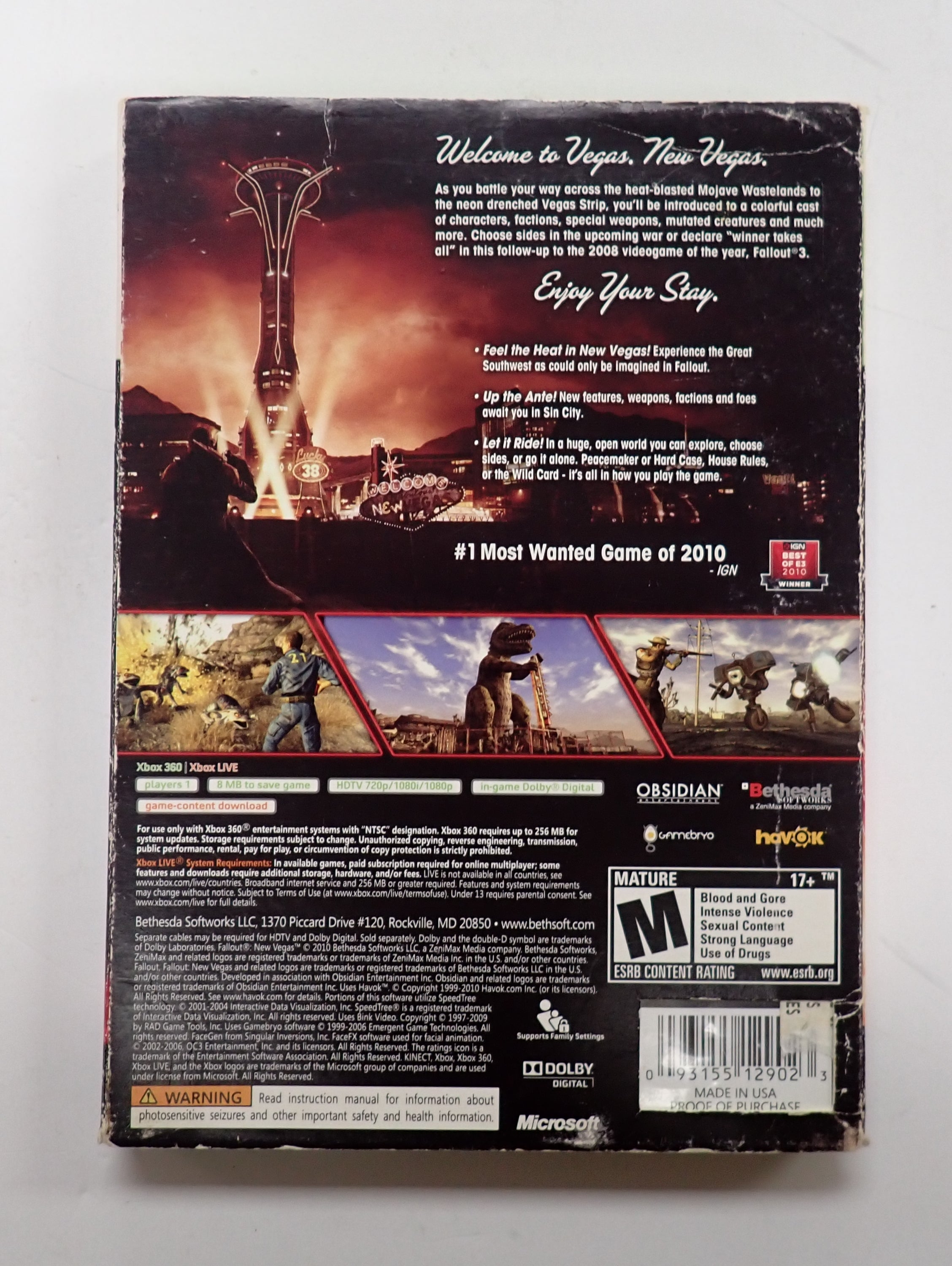 Fallout New Vegas - Xbox 360