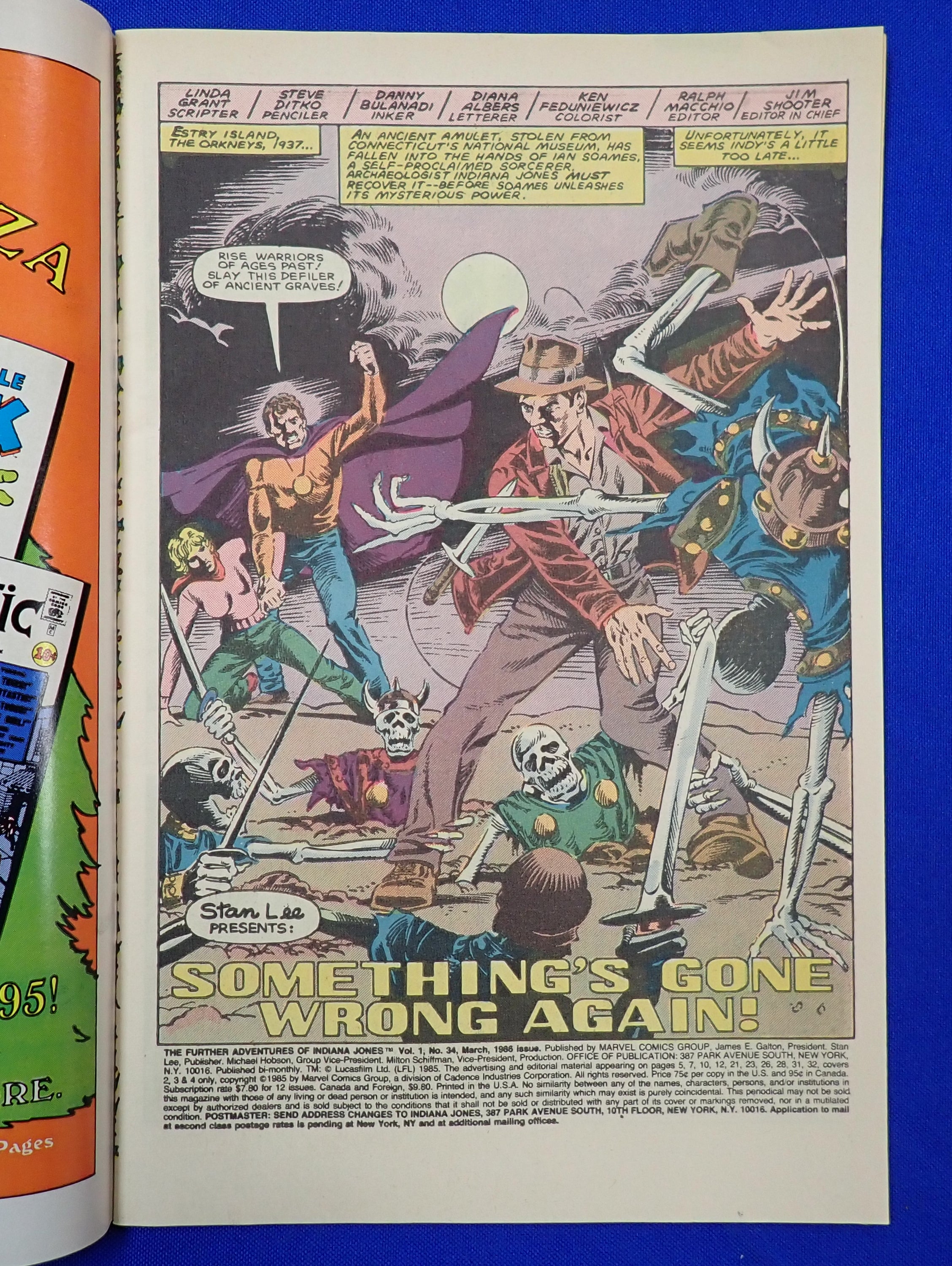 Indiana Jones #34 (1986) - FN/VF (7.0) - HTF Final Issue