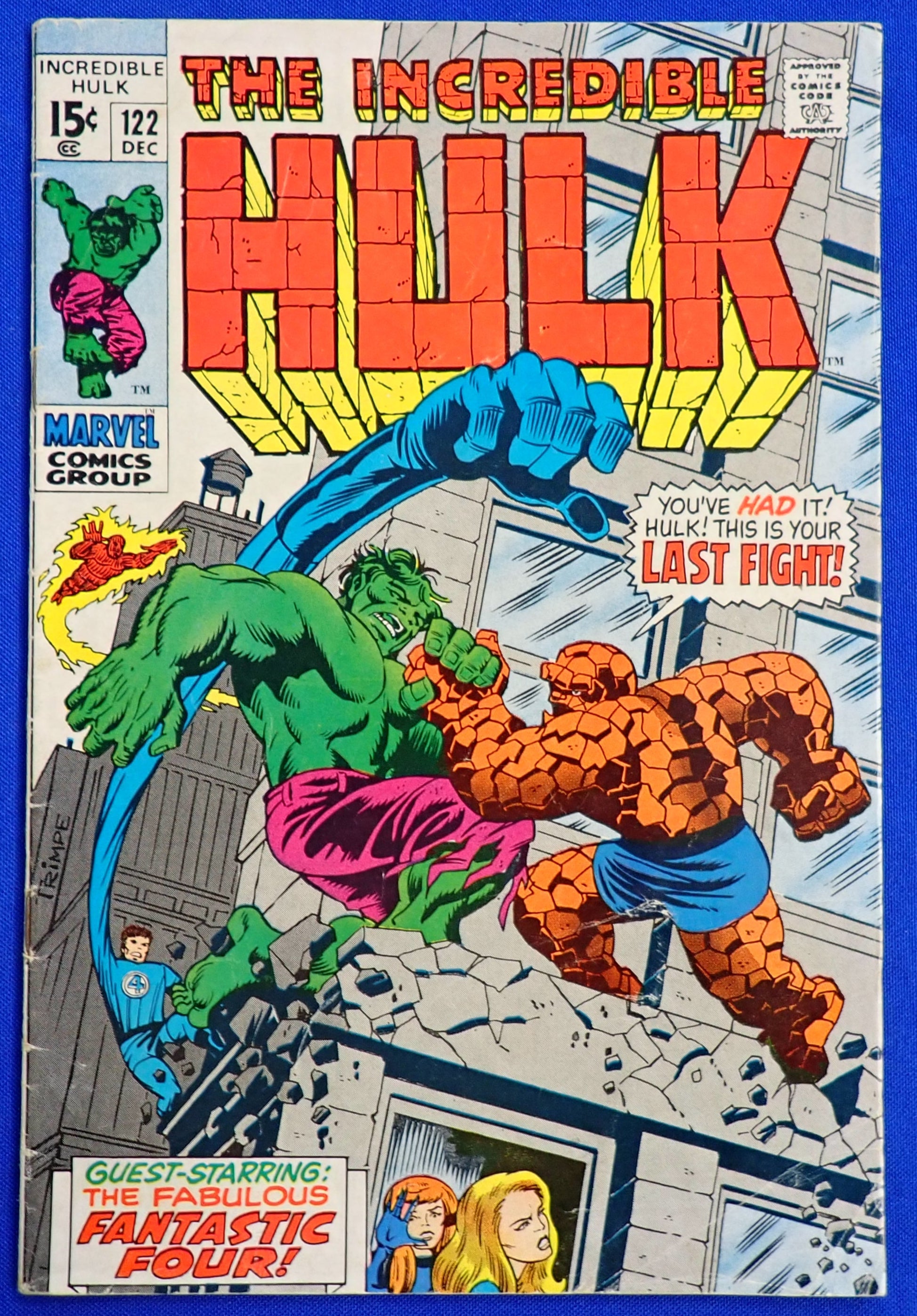 Incredible Hulk #122 (1969) - VG+ (4.5)