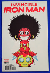 Invincible Iron Man #1 (2016) - VF (8.0) - Skottie Young!