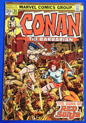 Conan the Barbarian #24 (1973) - VG (4.0) - 1st Cover Red Sonja