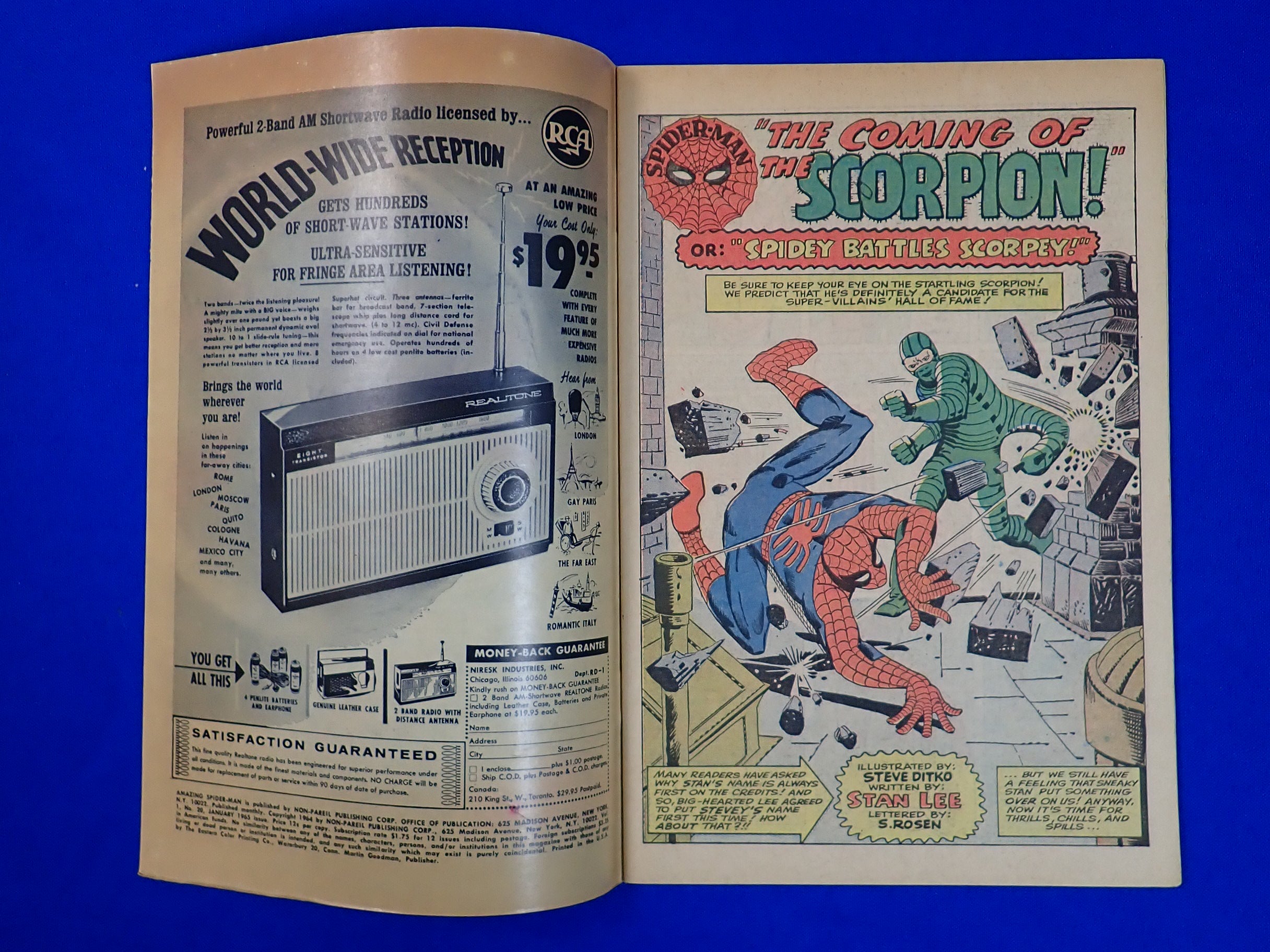 Amazing Spider-Man #20 (1965) - FN/VF (7.0) - 1st Scorpion, Origin