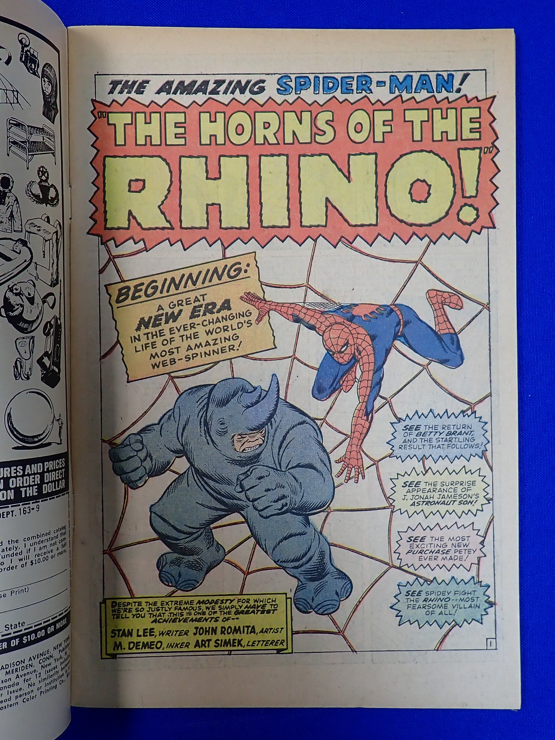 Amazing Spider-Man #41 (1966) - FN/VF (7.0) - 1st Rhino