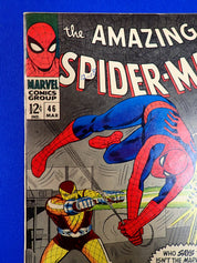 Amazing Spider-Man #46 (1967) - FN+ (6.5) - 1st Shocker