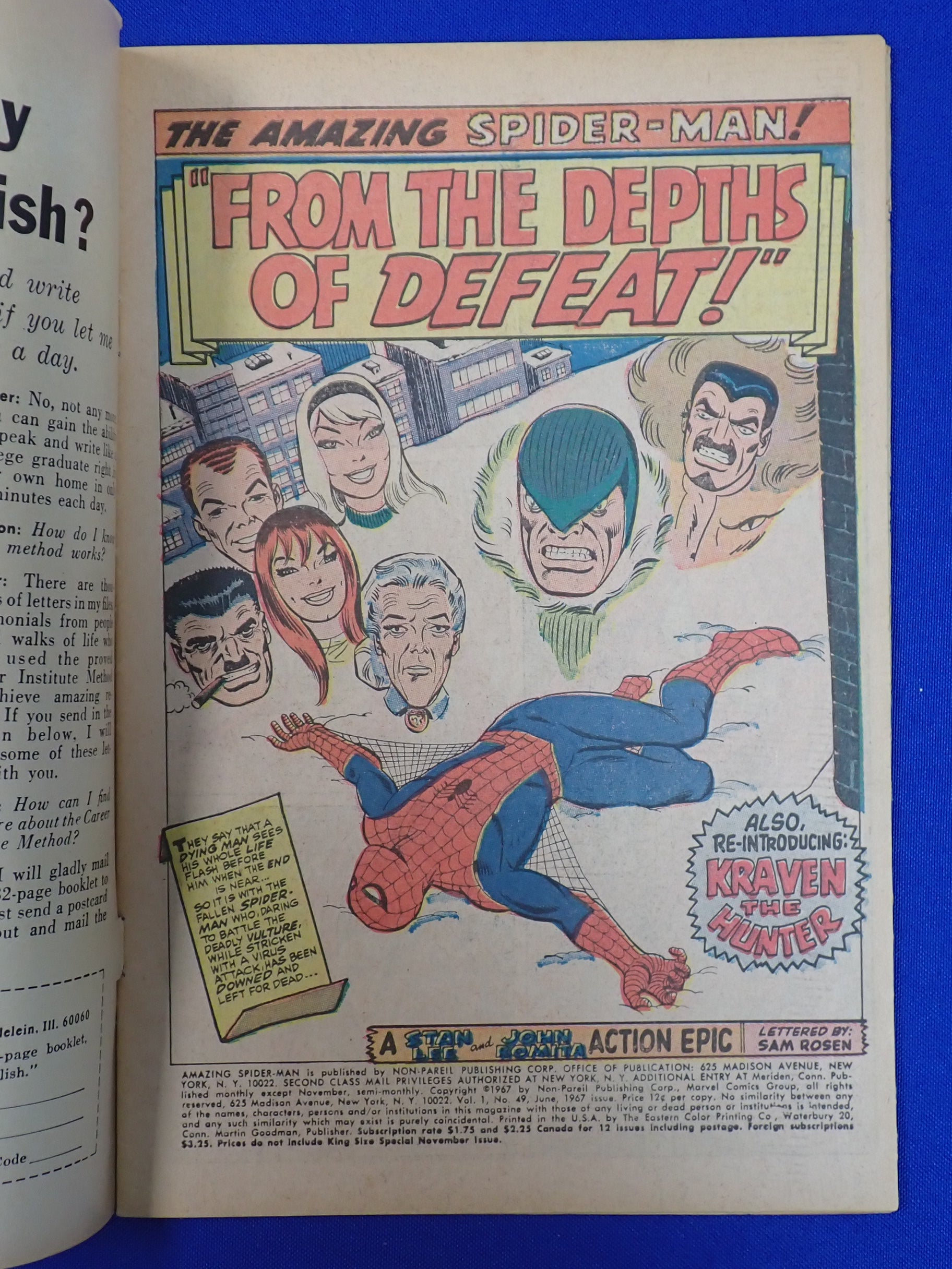 Amazing Spider-Man #49 (1967) - VG/FN (5.0) - Vulture and Kraven App.