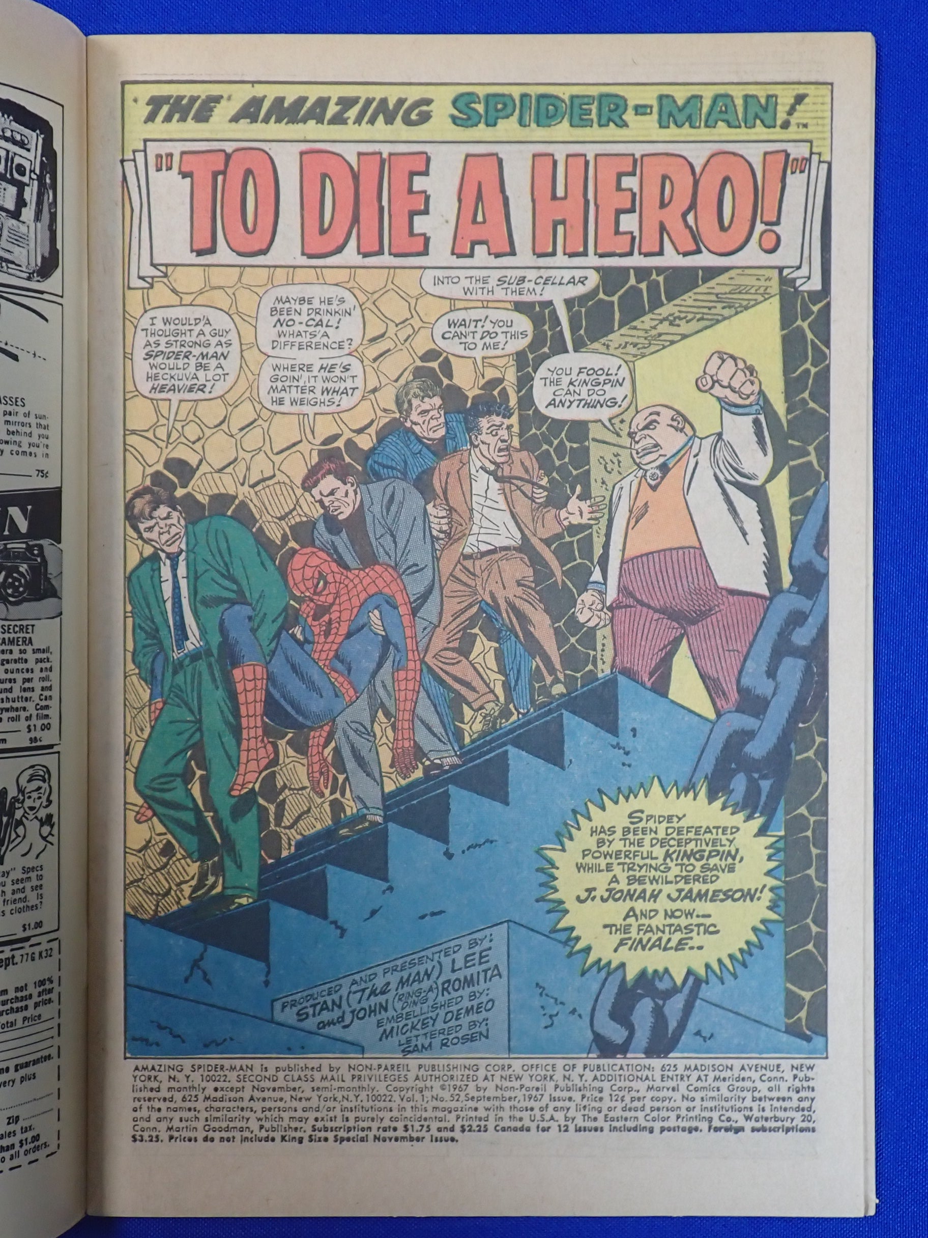 Amazing Spider-Man #52 (1967) - VF (8.0) - 3rd App. Kingpin