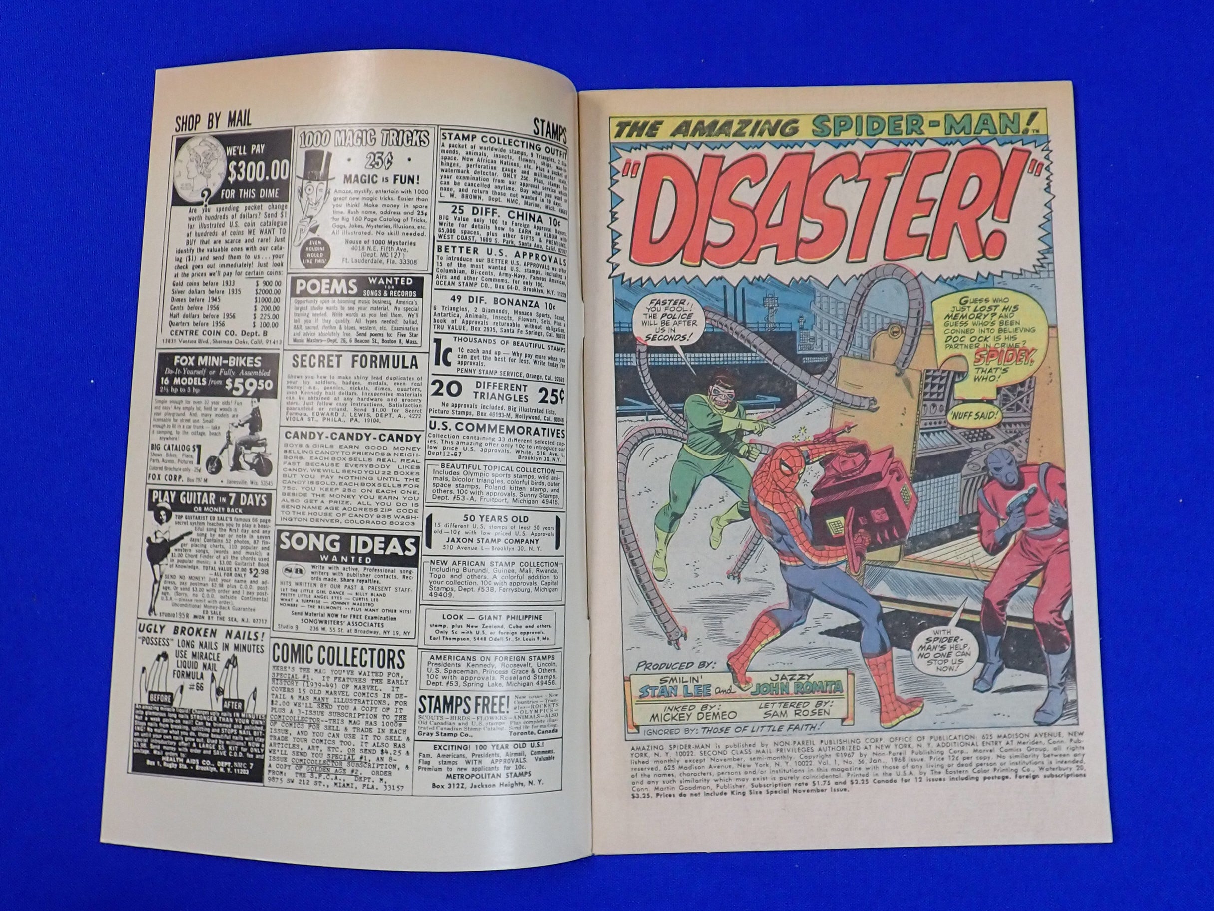 Amazing Spider-Man #56 (1967) - VF- (7.5) - 1st Captain George Stacy