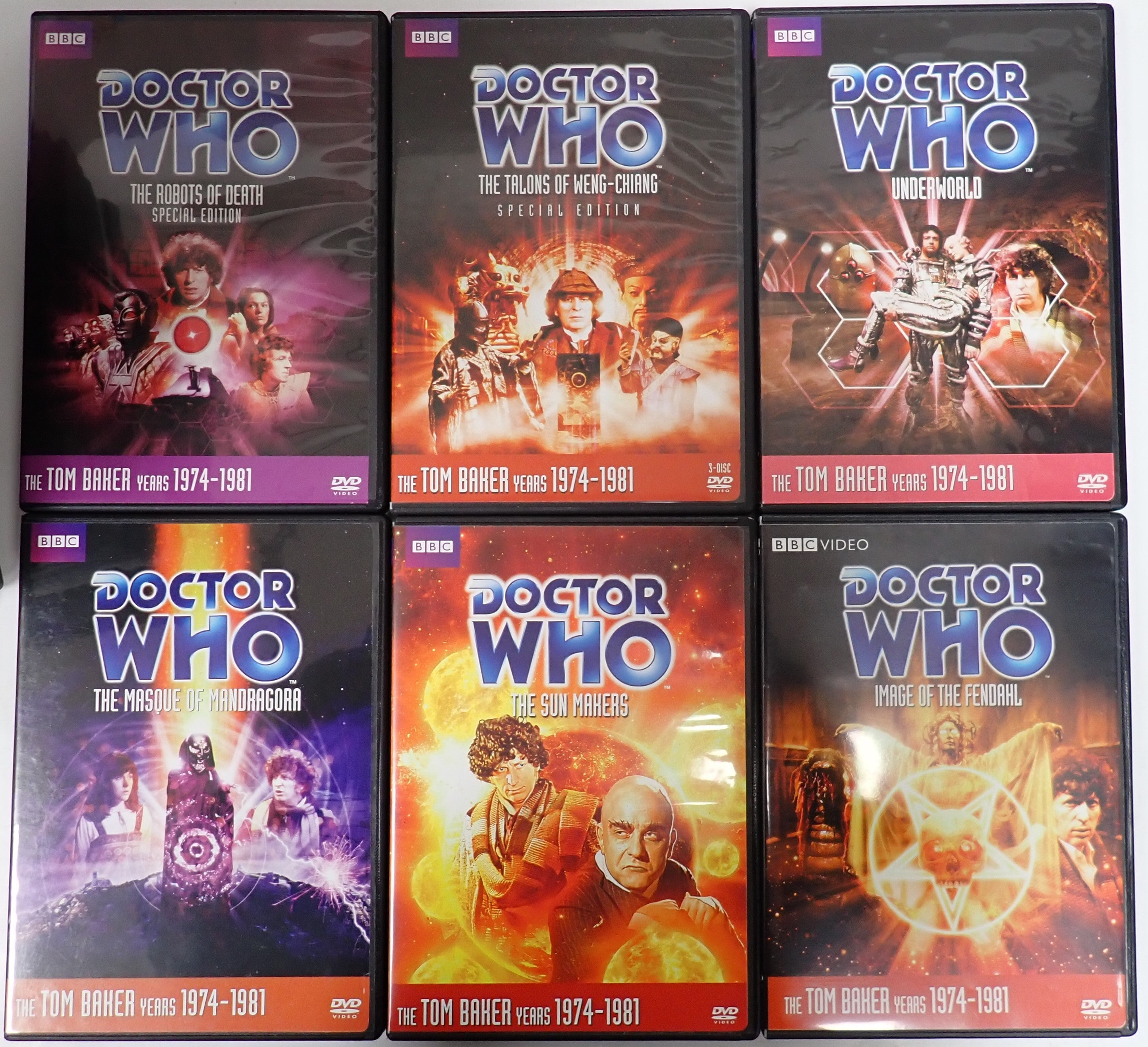 Doctor Who Tom Baker Bundle (1974-1981) - DVD Set of 28