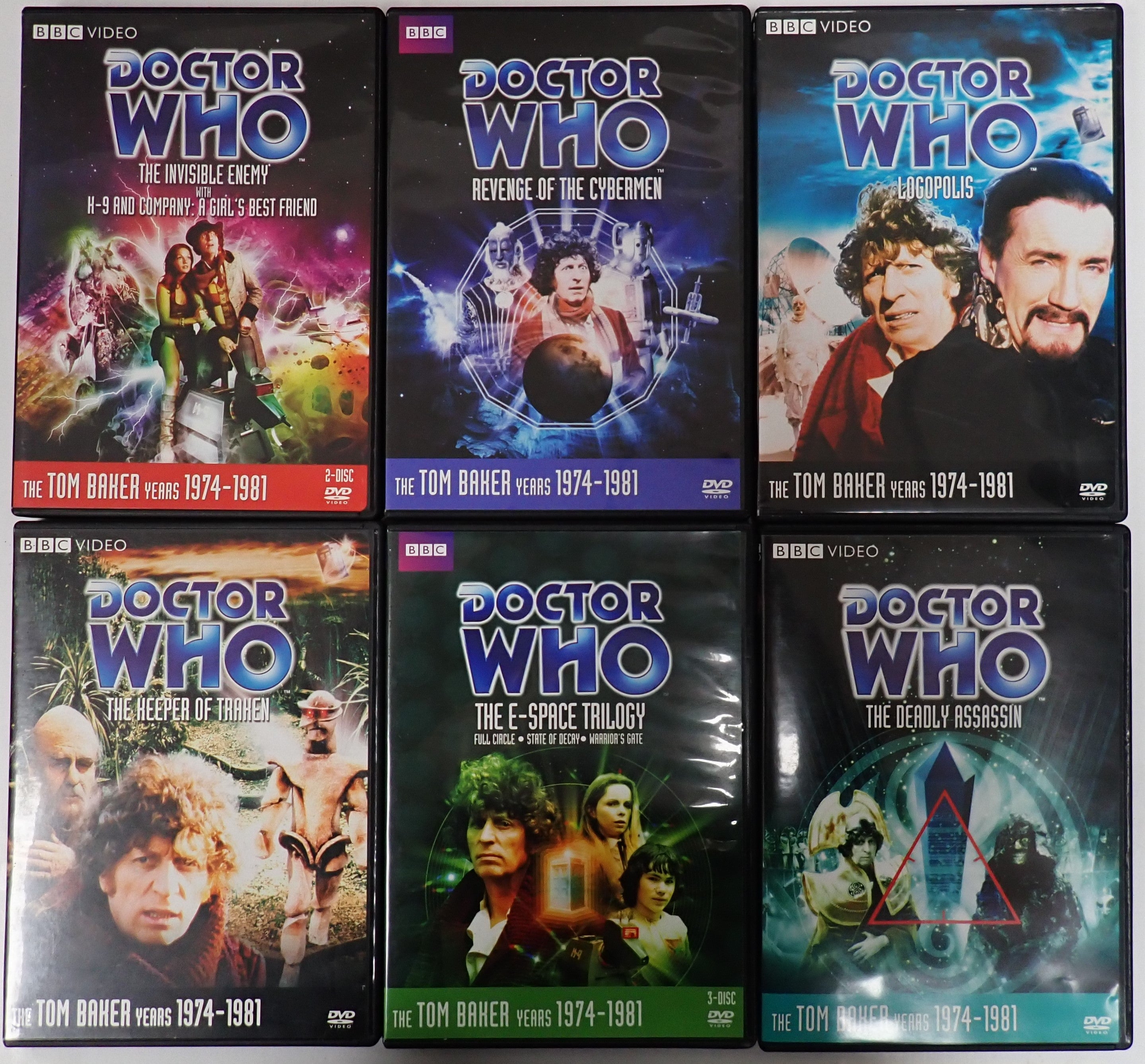 Doctor Who Tom Baker Bundle (1974-1981) - DVD Set of 28