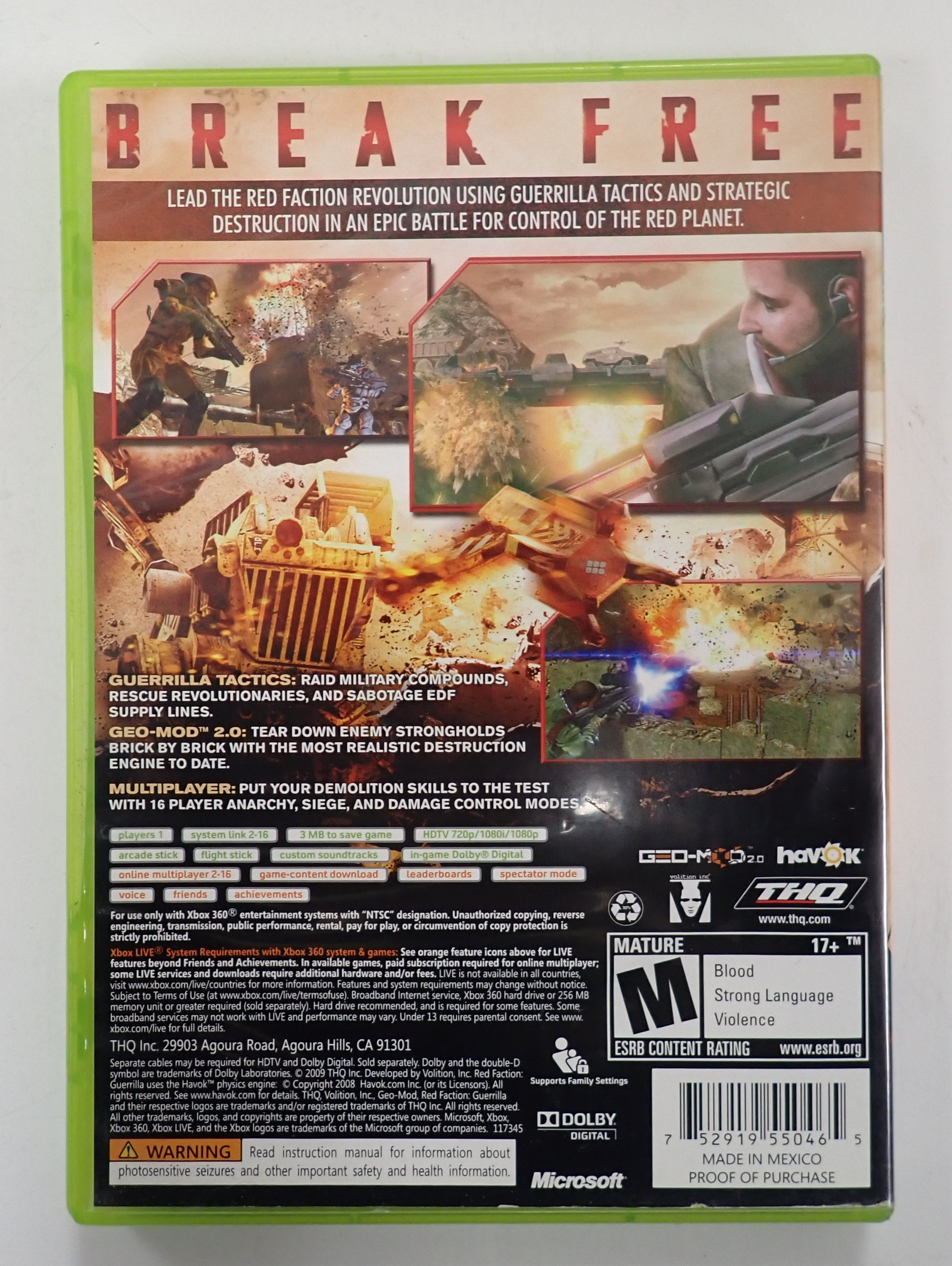 Red Faction Guerrilla - Xbox 360