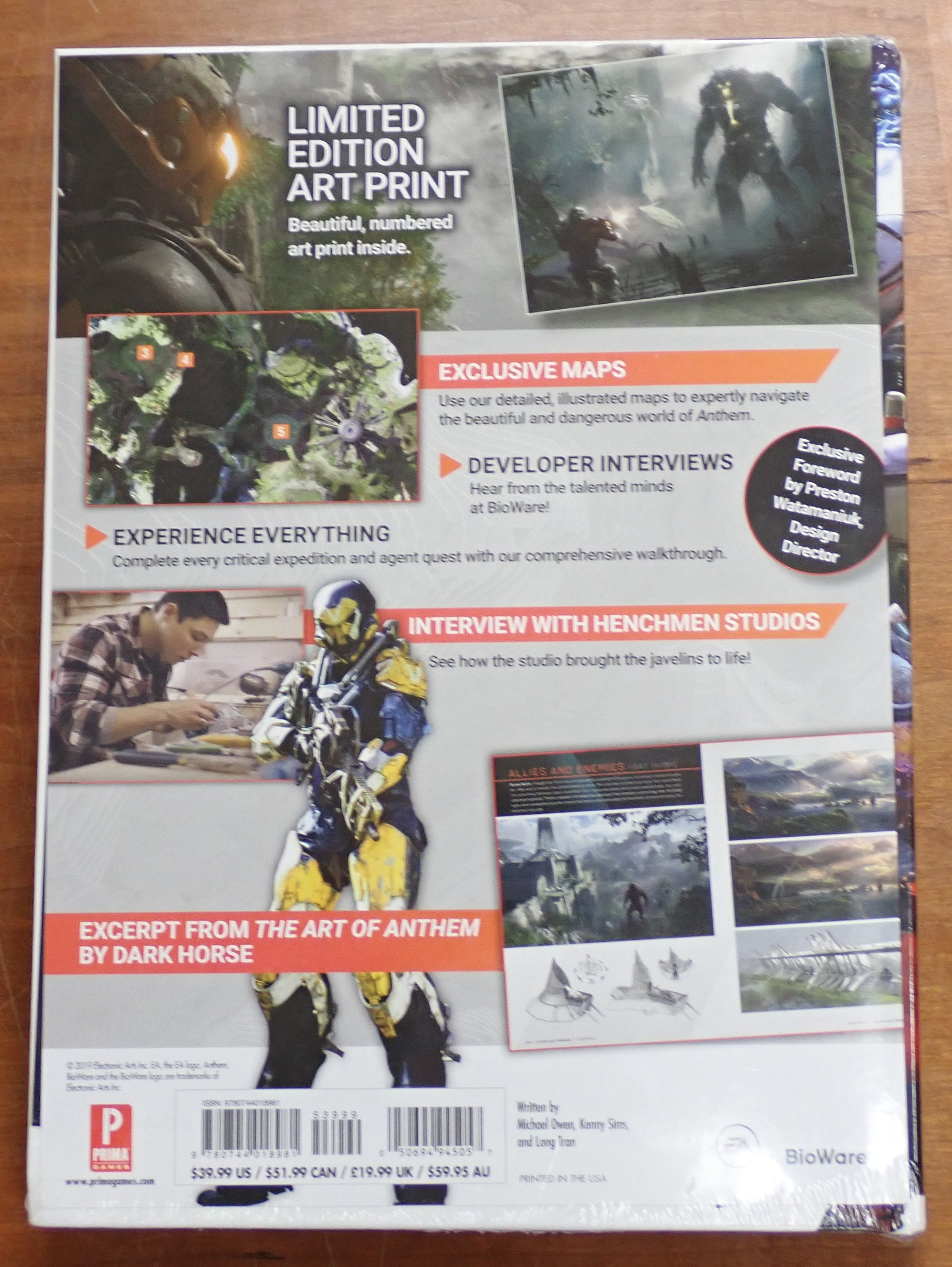 Anthem Collector's Edition Guide