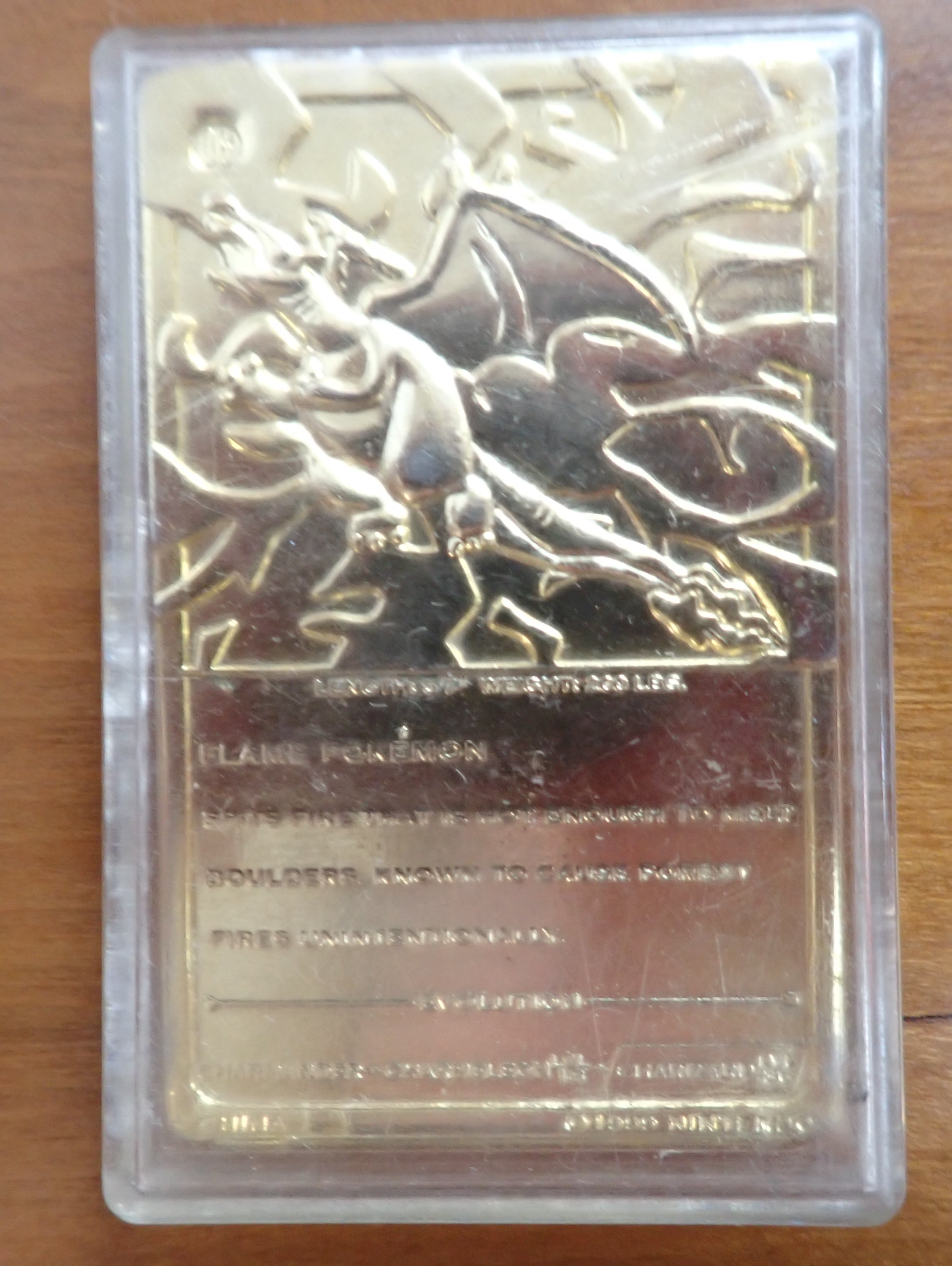 Charizard -  23k Gold-Plated Trading Card