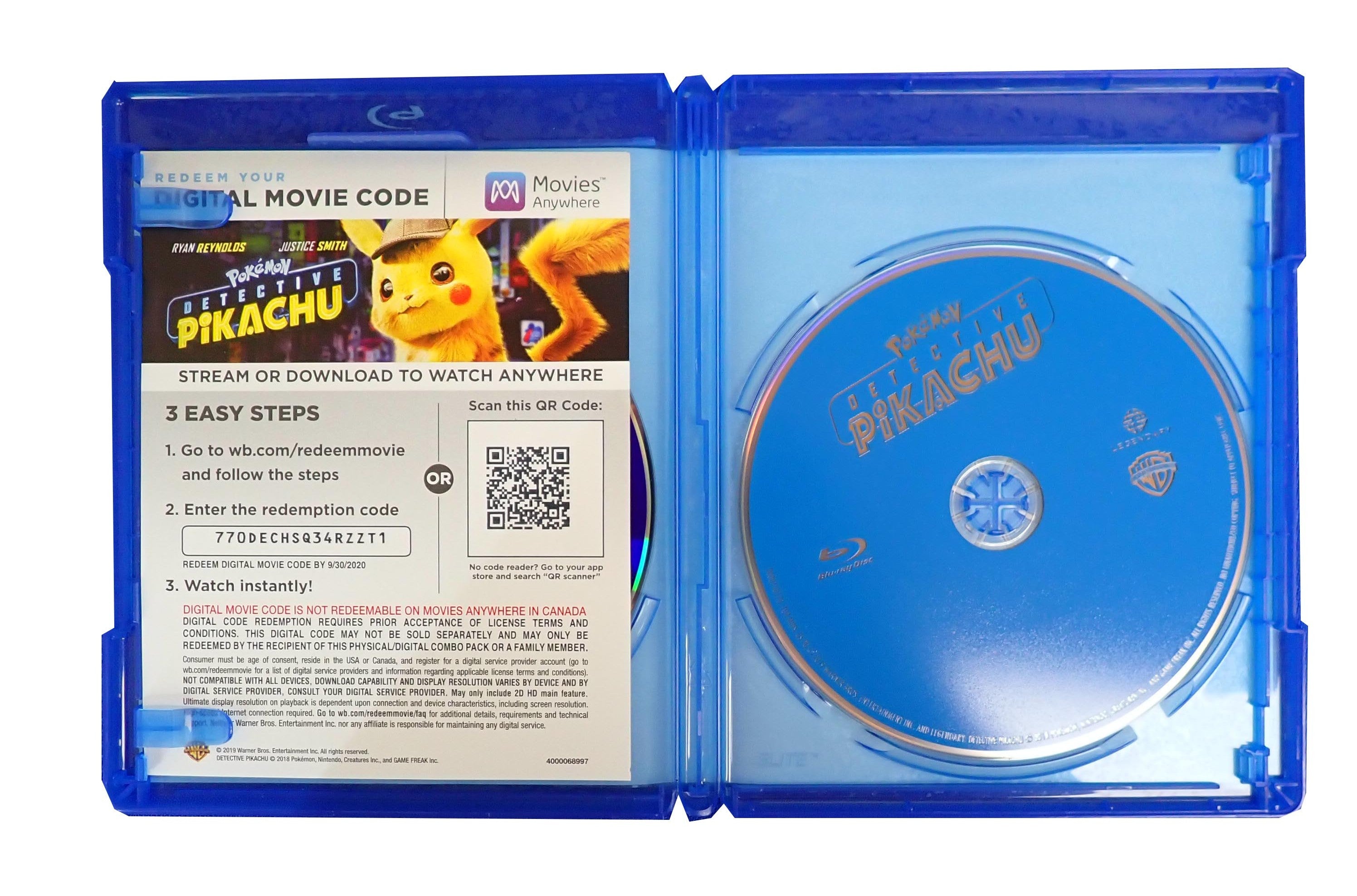 Detective Pikachu - [Blu-Ray + DVD] (Pre-Owned)