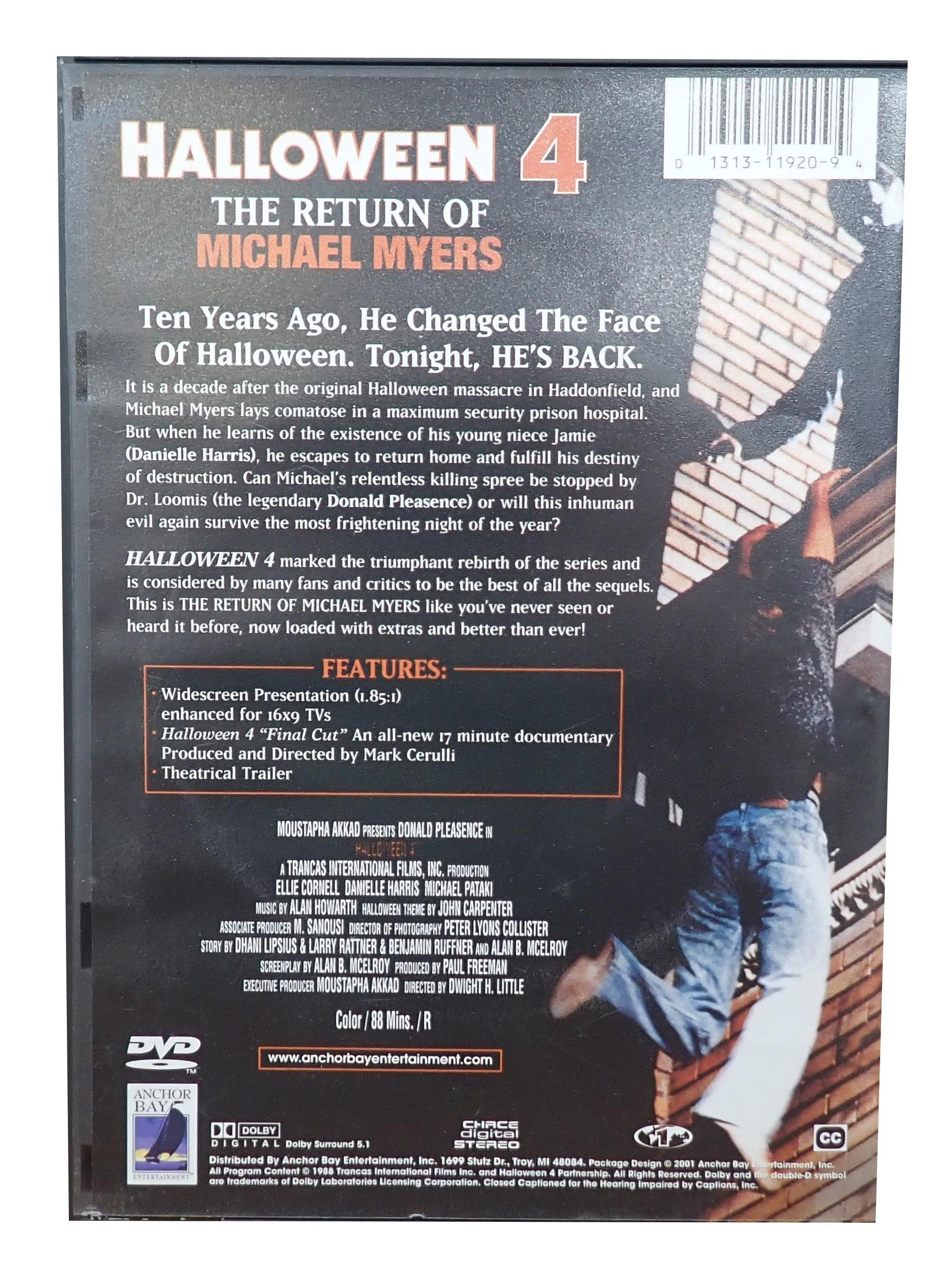 Halloween 4: The Return of Michael Myers -  [DVD] (Pre-Owned)