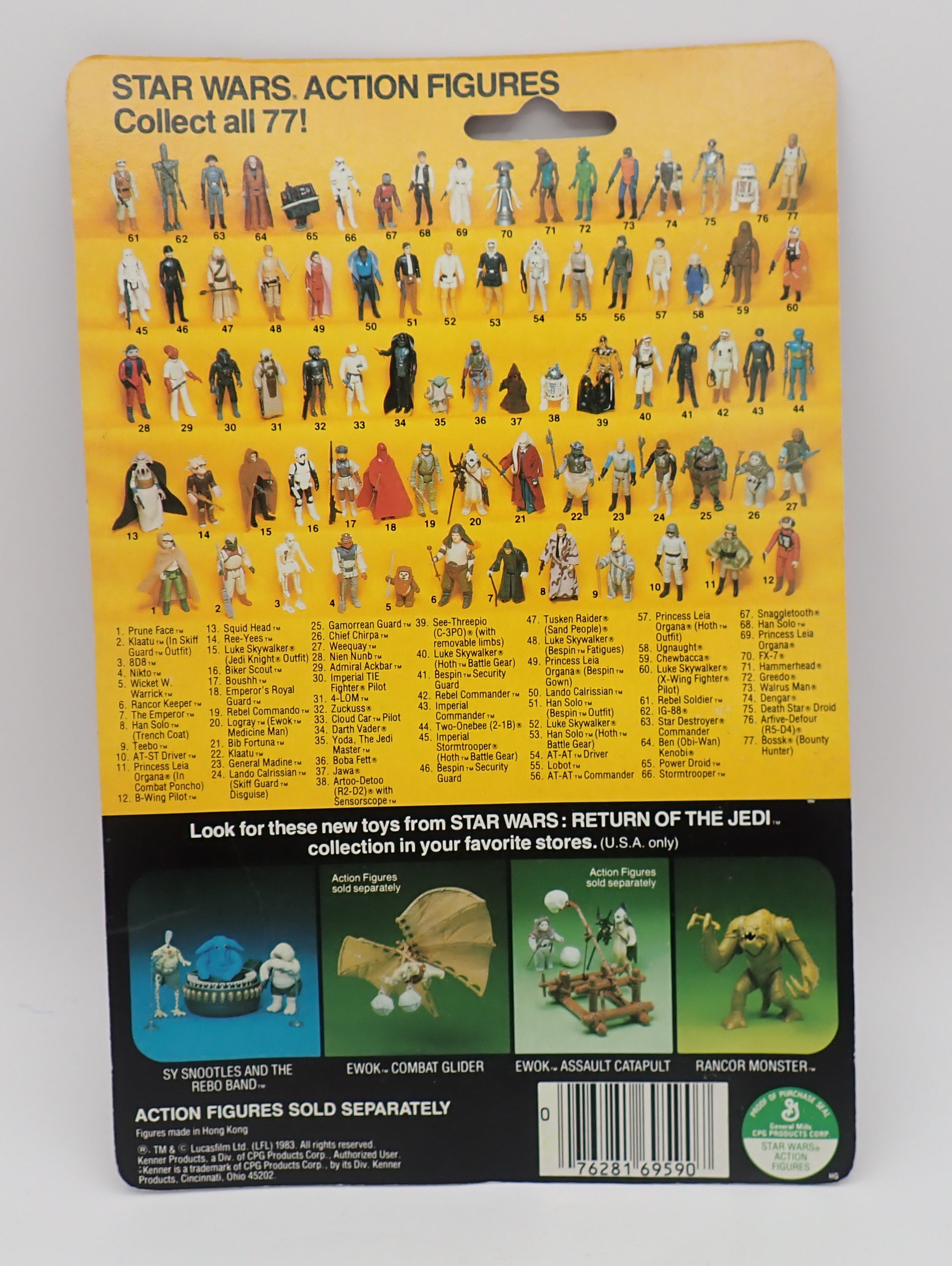 Chief Chirpa [1983] - 77 Figure Card Back