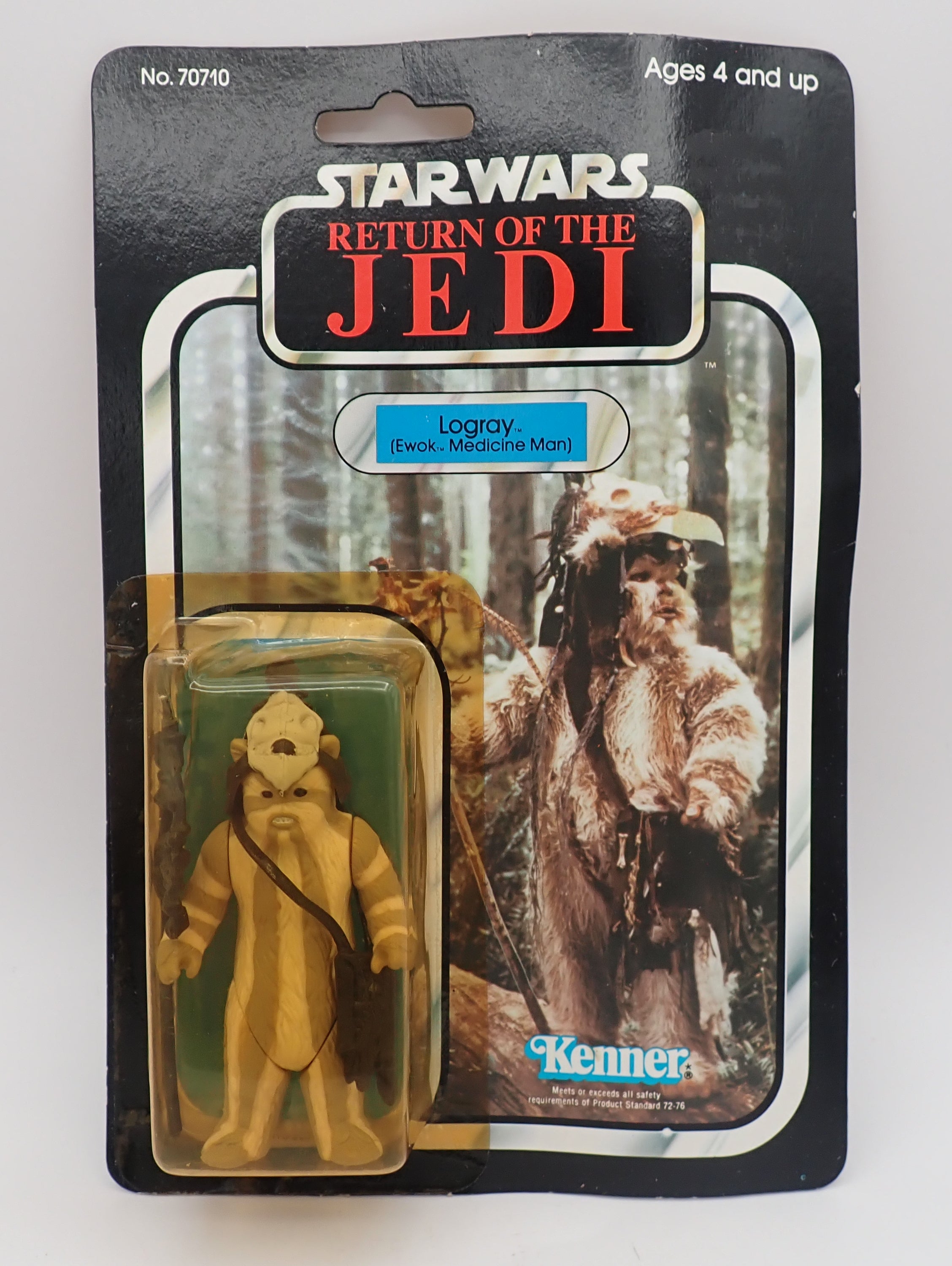 Logray: Ewok Medicine Man [1983] - 77 Figure Card Back