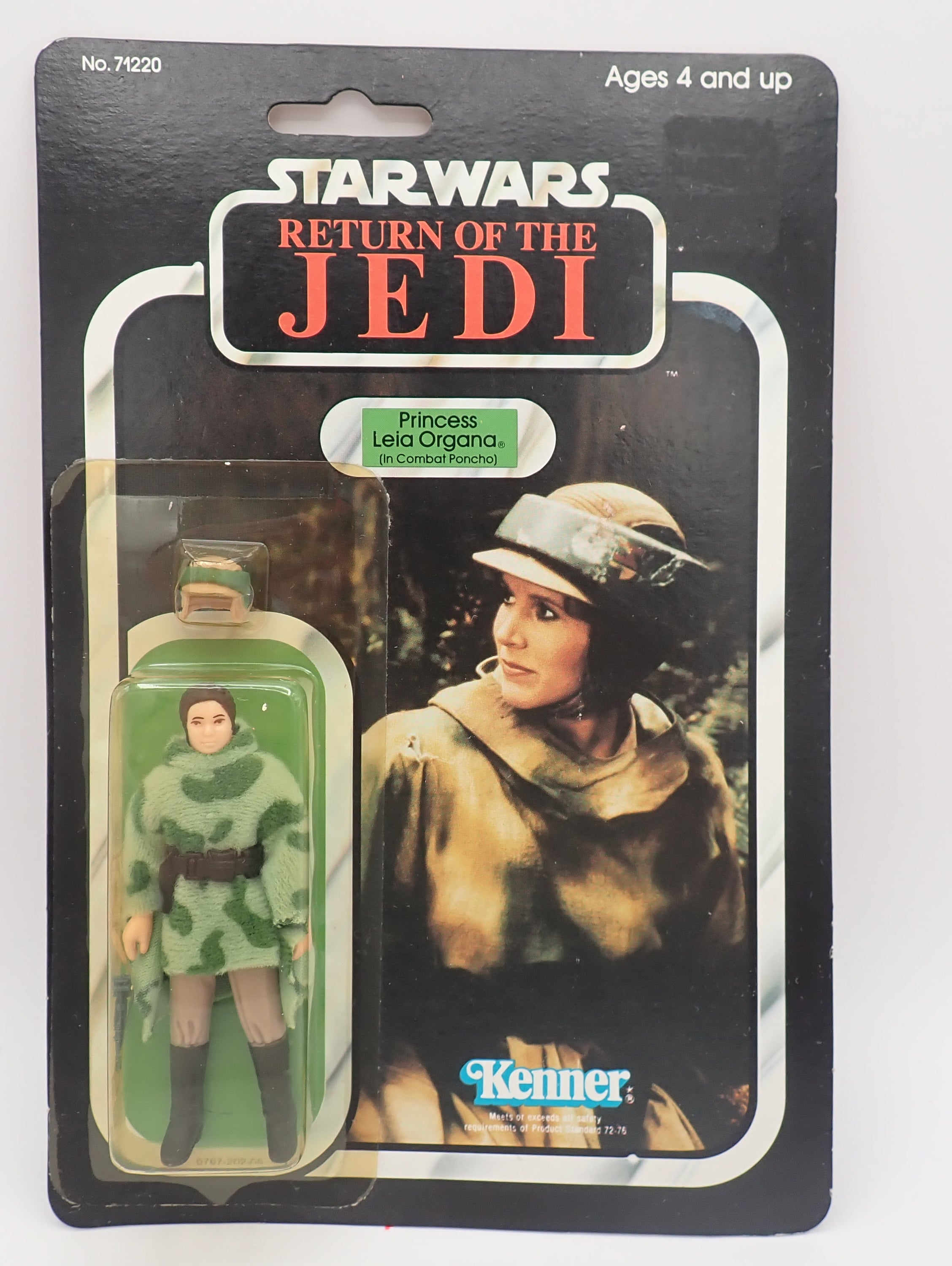 Princess Leia Organa in Combat Poncho [1983] - 77 Figure Card Back